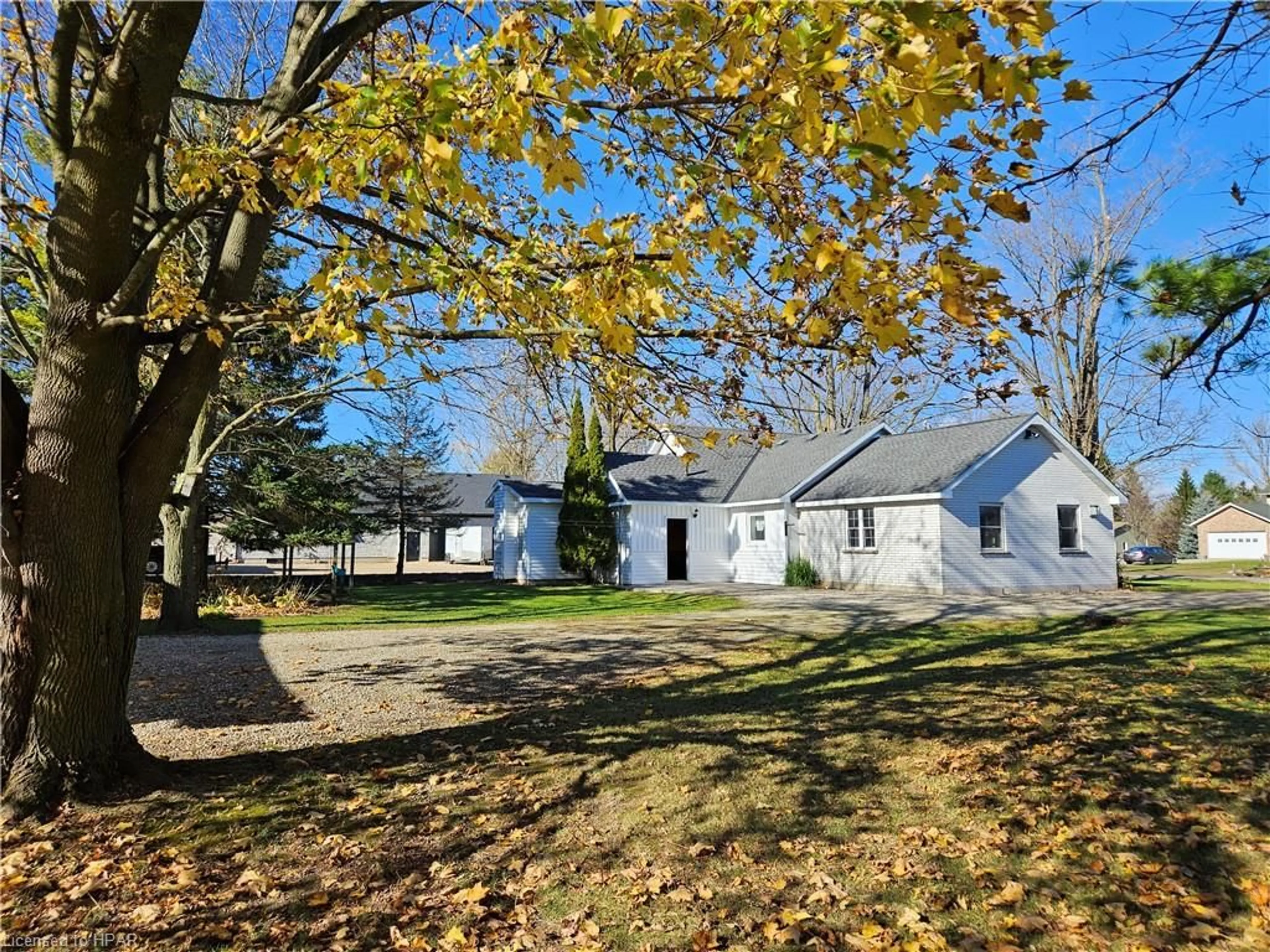 A pic from exterior of the house or condo, the fenced backyard for 42669 Graham Rd, Brussels Ontario N0G 1H0