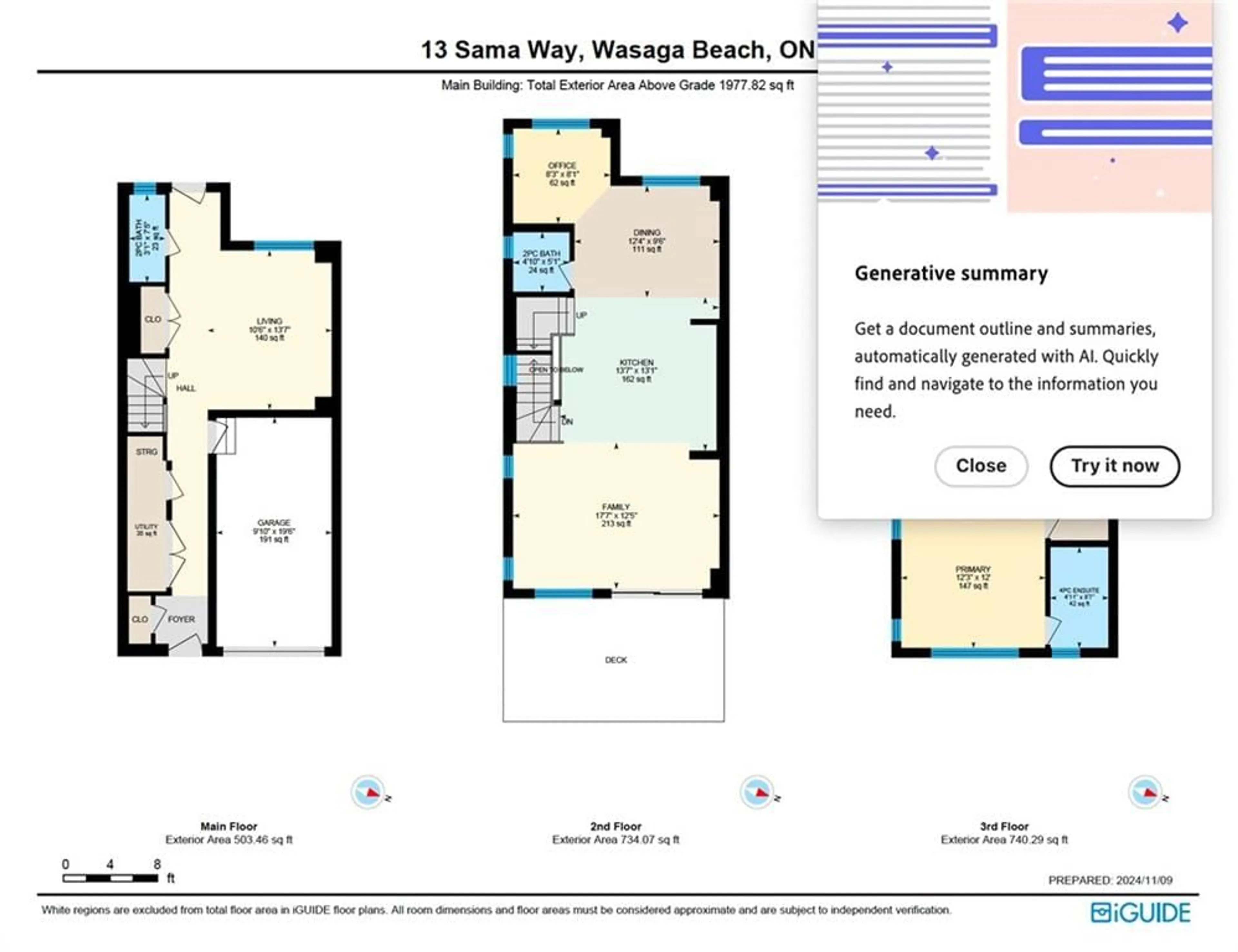 Floor plan for 13 Sama Way, Wasaga Beach Ontario L9Z 0K3