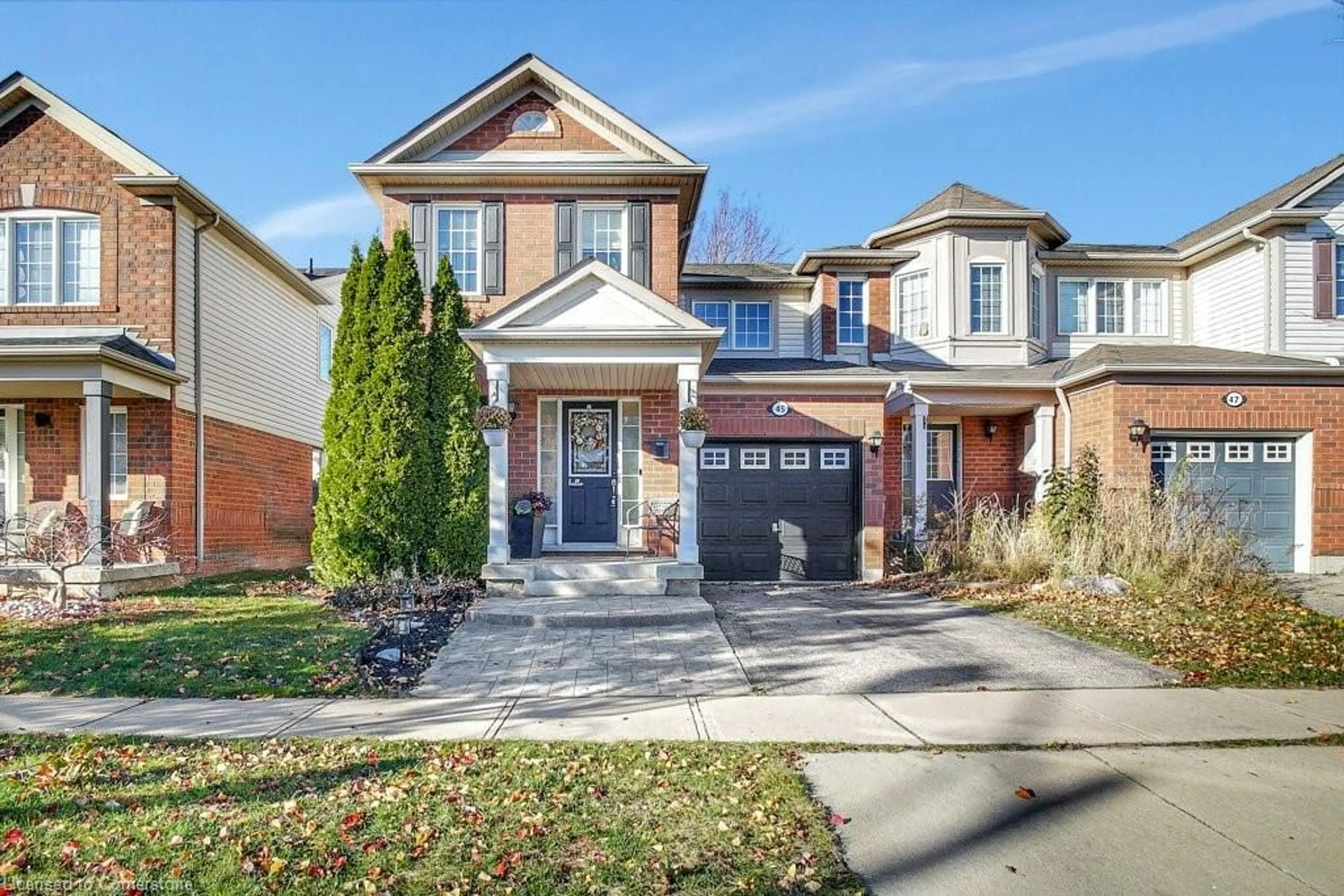 Home with brick exterior material for 45 Nancroft Cres, Cambridge Ontario N1T 2H1