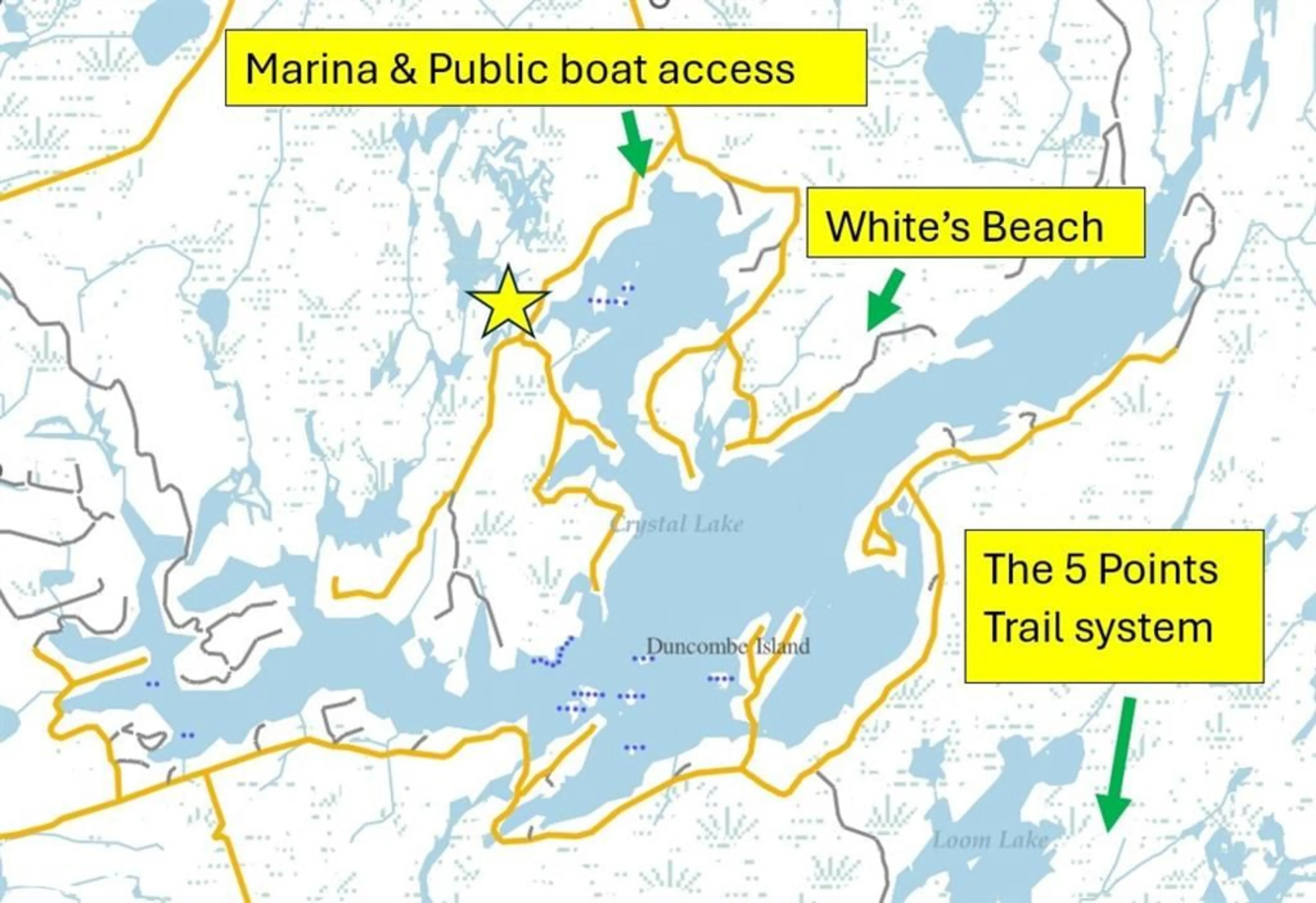 Picture of a map for BESIDE 314 Clear Bay Rd, Kinmount Ontario K0M 2A0