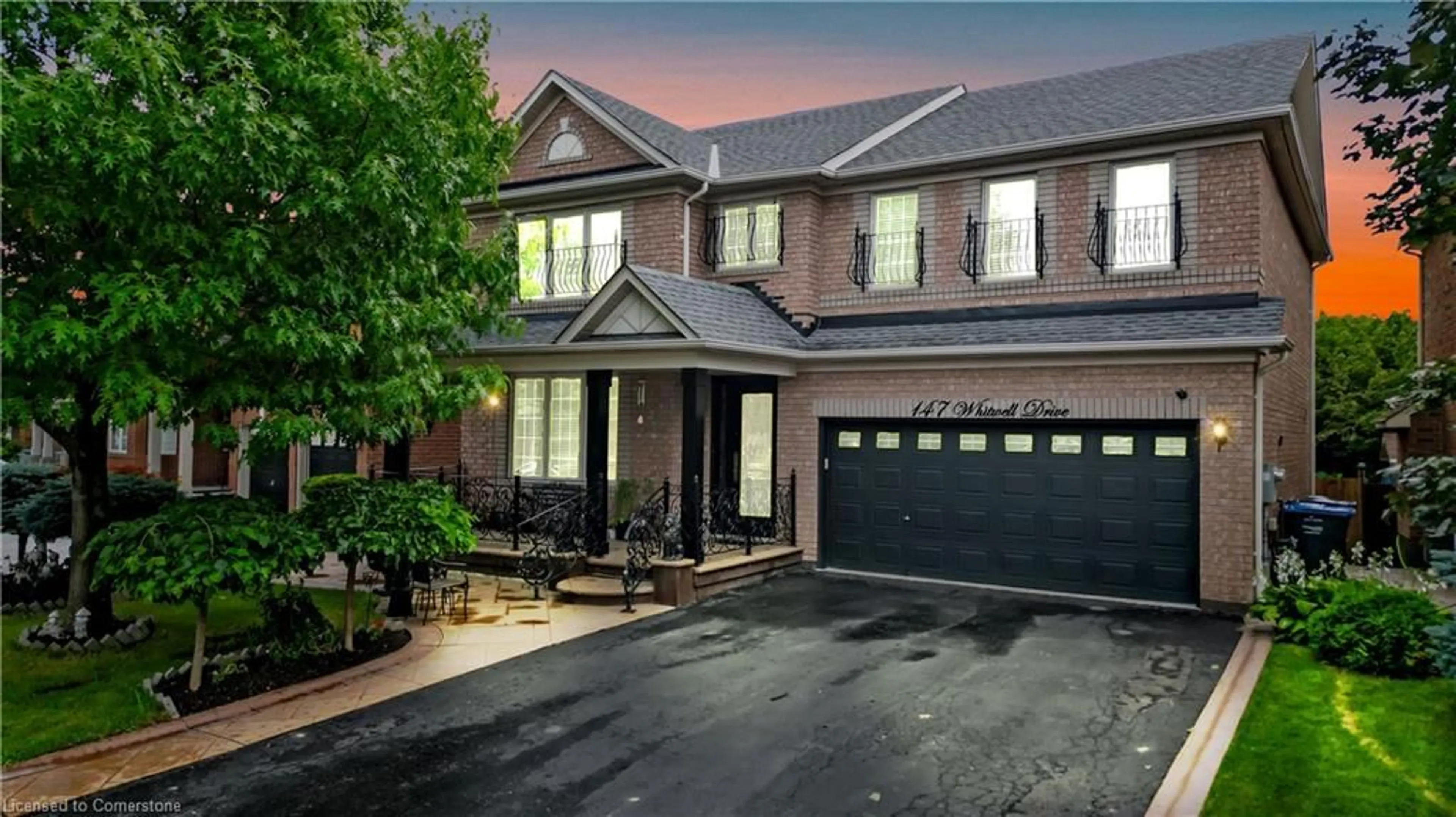 Home with brick exterior material for 147 Whitwell Dr, Brampton Ontario L6P 1L2