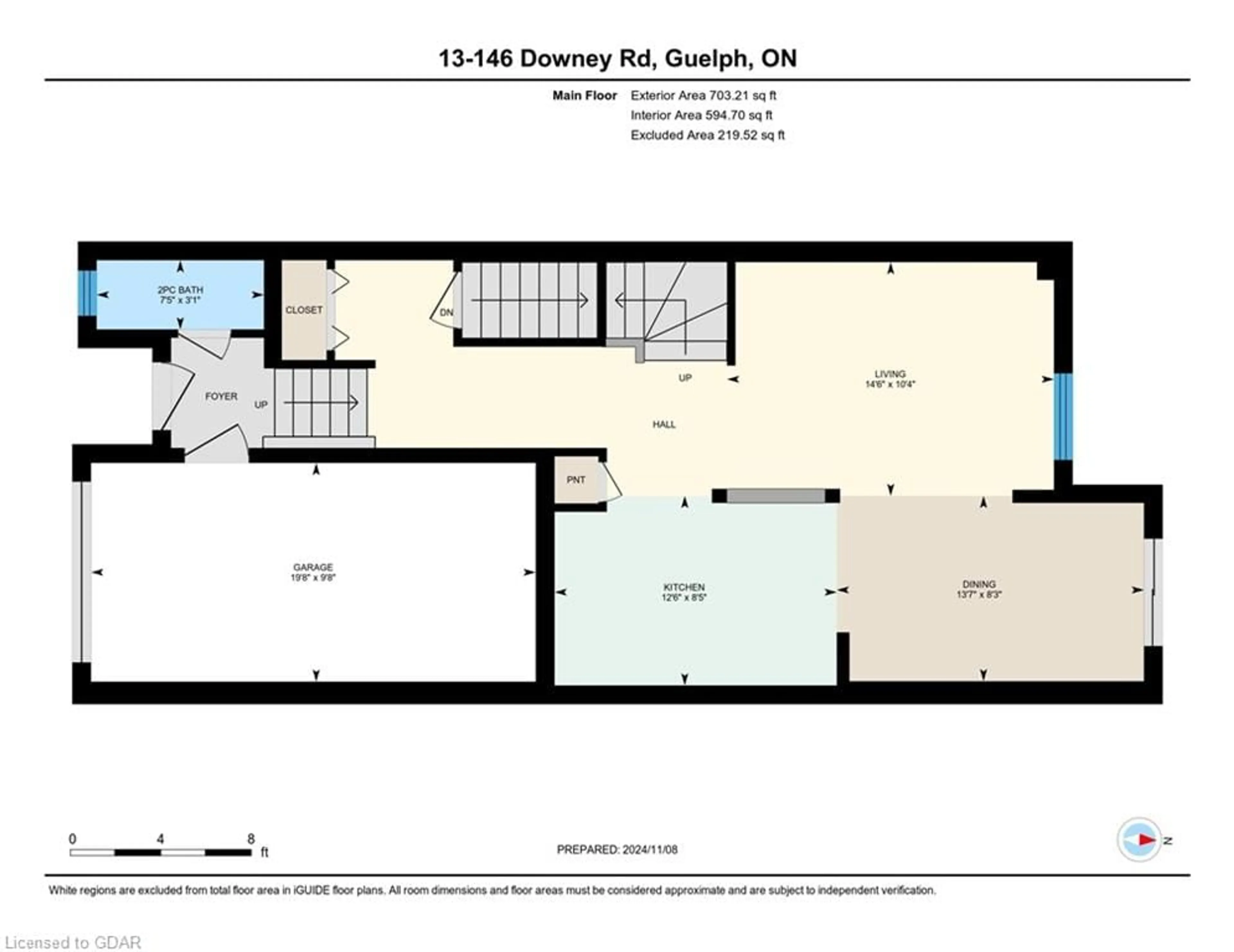 Floor plan for 146 Downey Rd #13, Guelph Ontario N1C 0A2