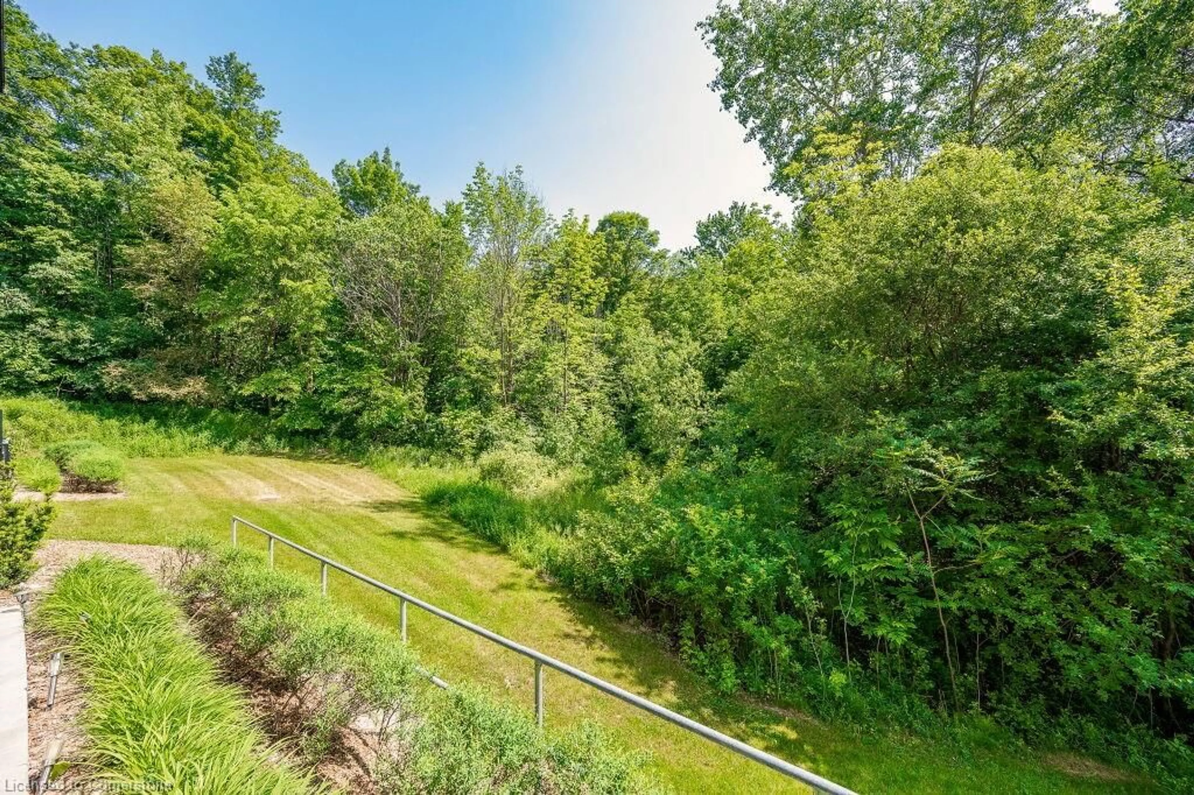 A pic from outside/outdoor area/front of a property/back of a property/a pic from drone, forest/trees view for 50 Bryan Crt #LL03, Kitchener Ontario N2A 4N4