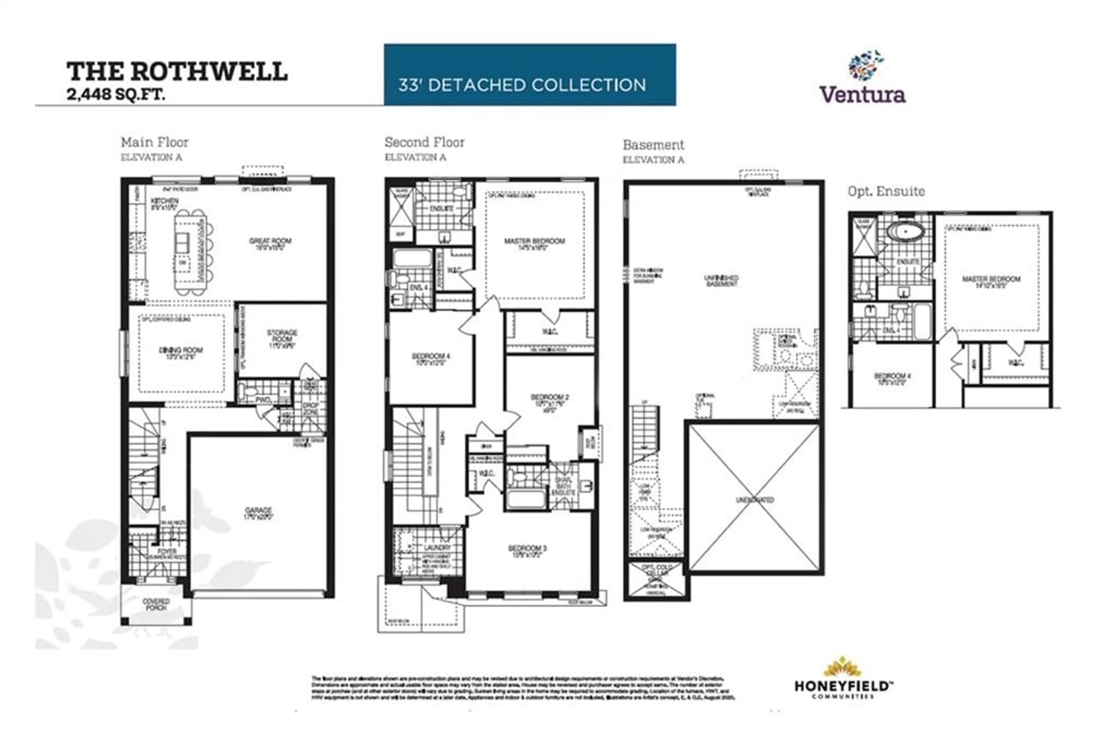 Floor plan for 19 Amsterdam Dr, Barrie Ontario L9J 0Z5