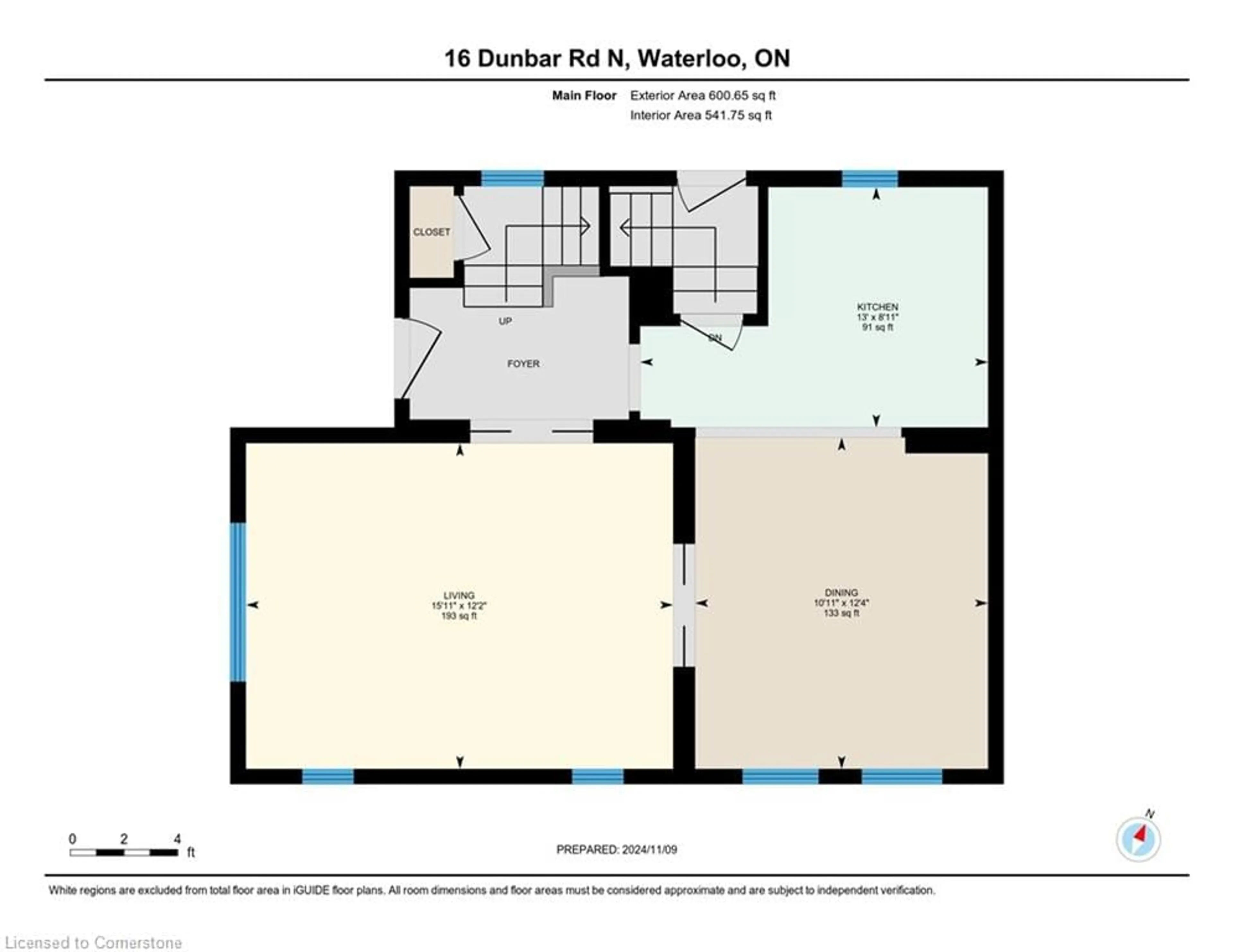 Floor plan for 16 Dunbar Rd, Waterloo Ontario N2L 2C7