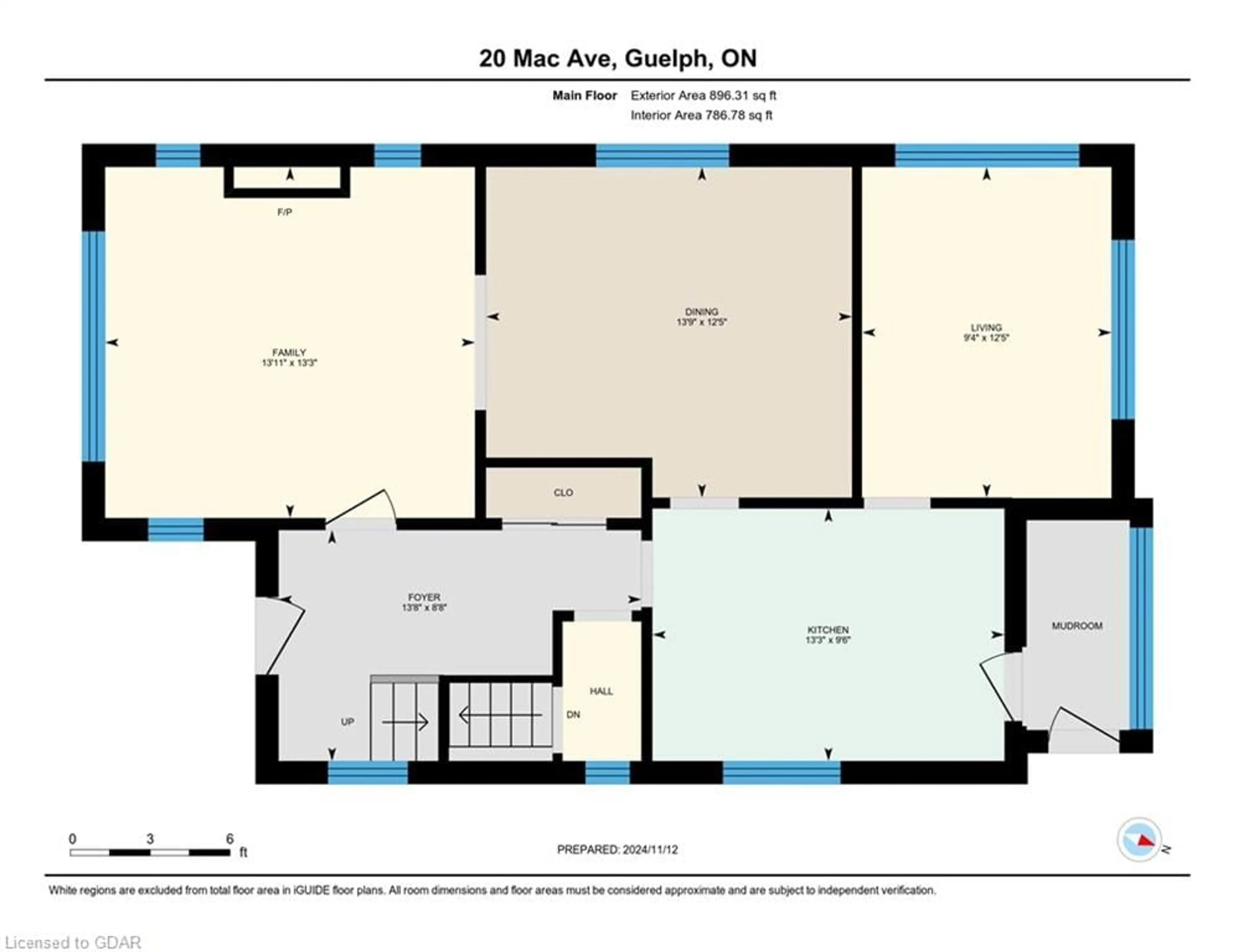 Floor plan for 20 Mac Ave, Guelph Ontario N1H 1M9