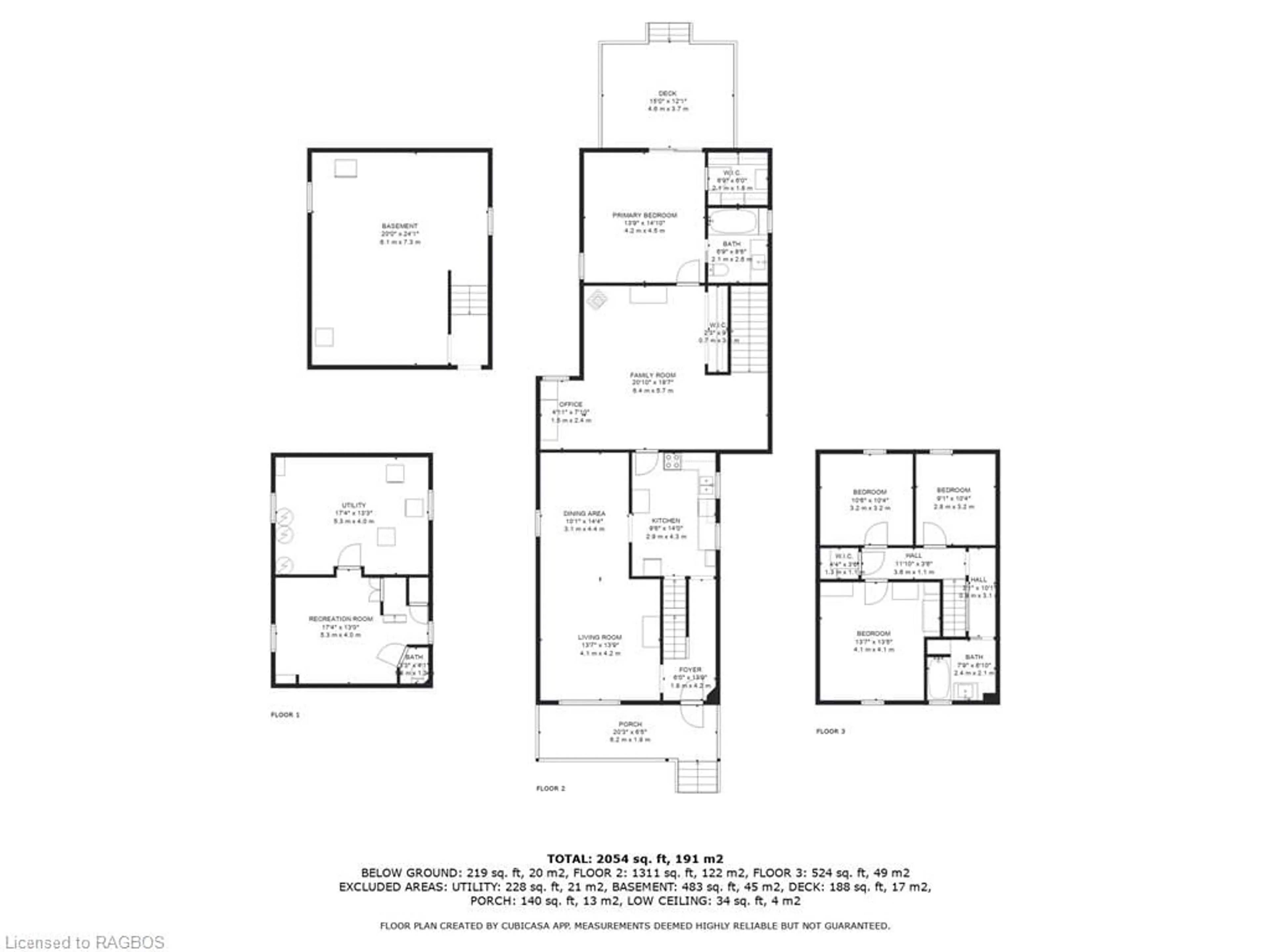 Floor plan for 595 11th Ave, Hanover Ontario N4N 2S5