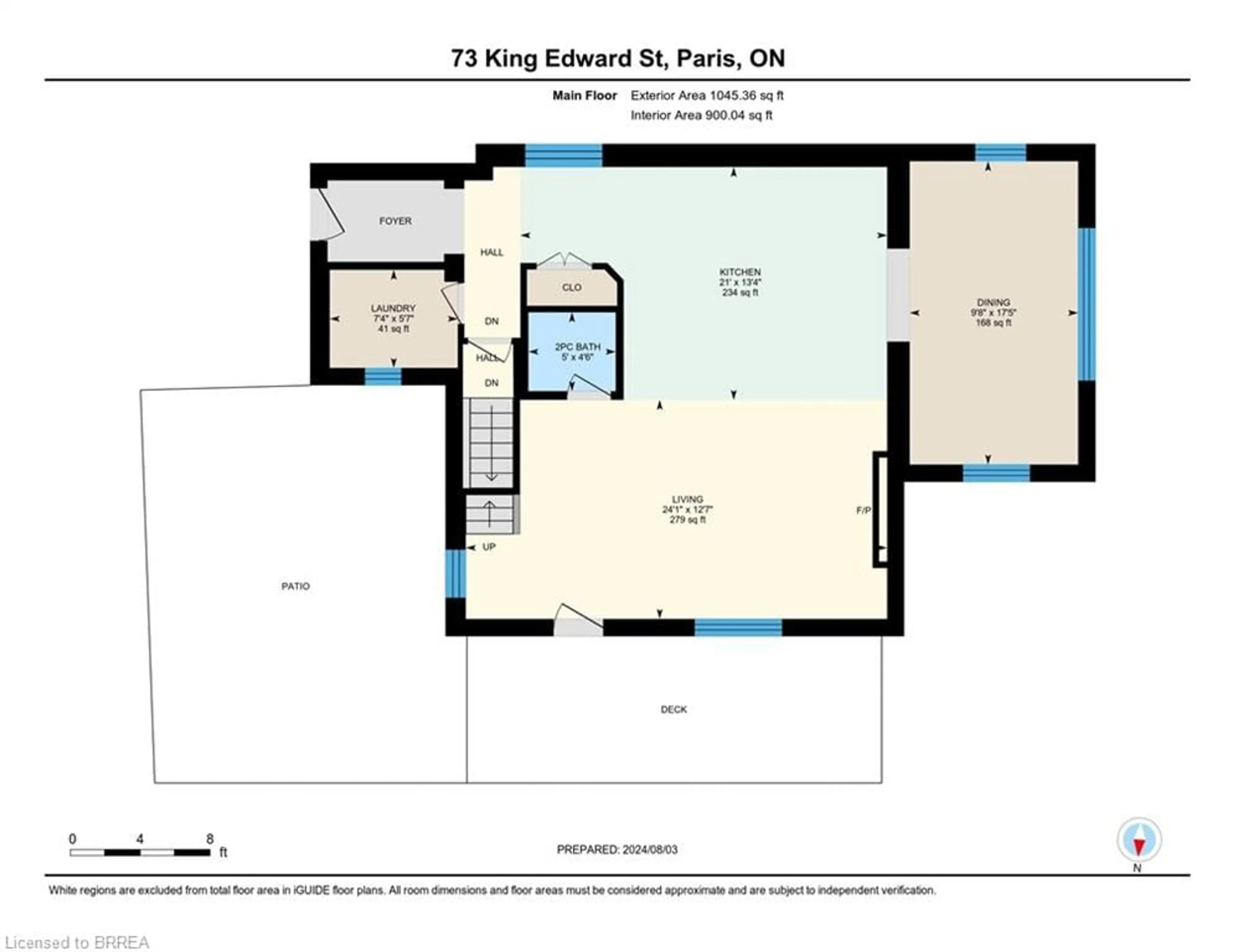 Floor plan for 73 King Edward St, Paris Ontario N3L 2G9