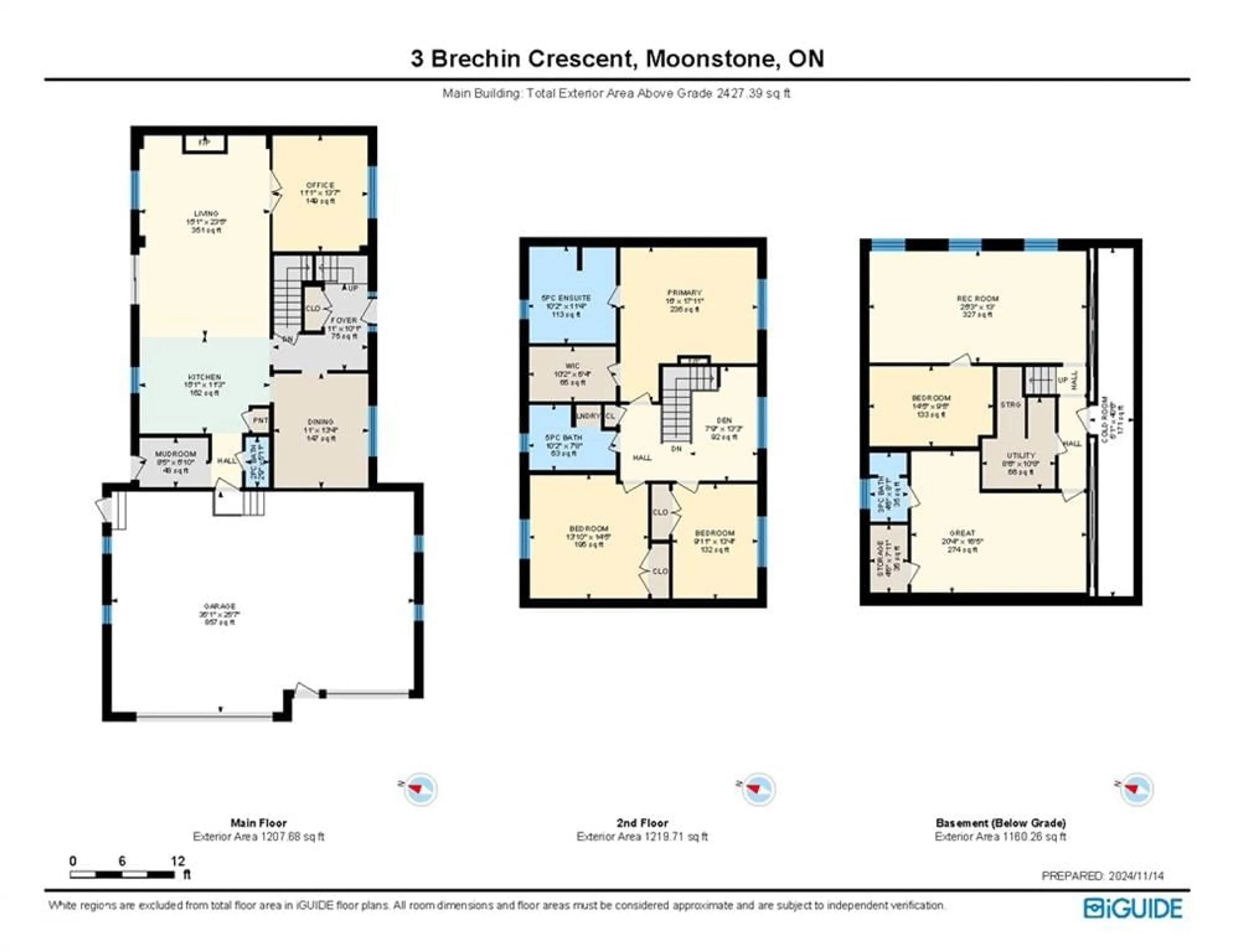 Floor plan for 3 Brechin Cres, Oro-Medonte Ontario L0K 1N0