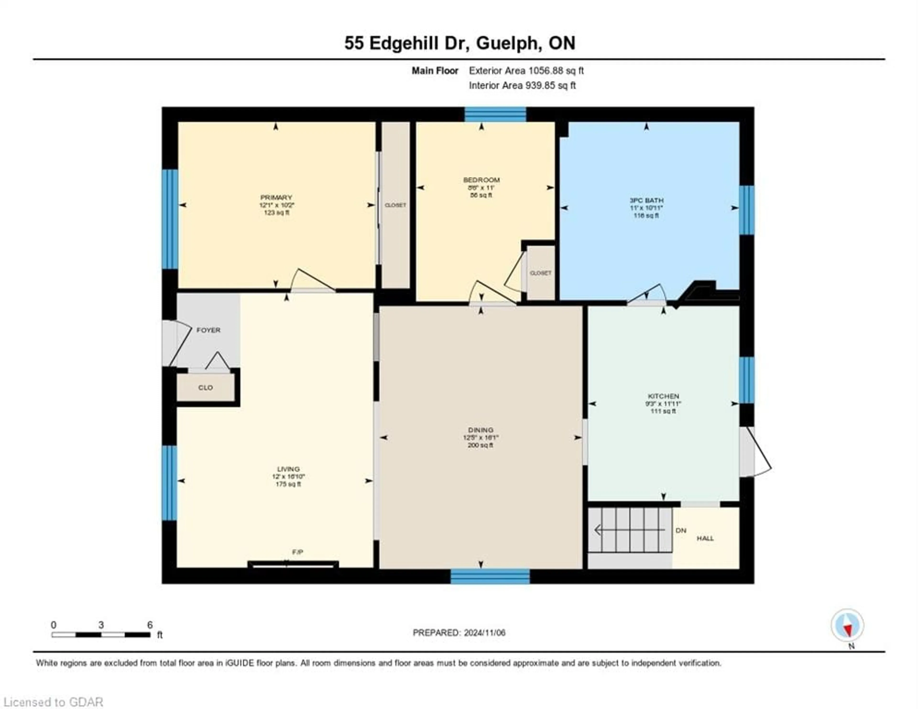 Floor plan for 55 Edgehill Dr, Guelph Ontario N1H 5E3