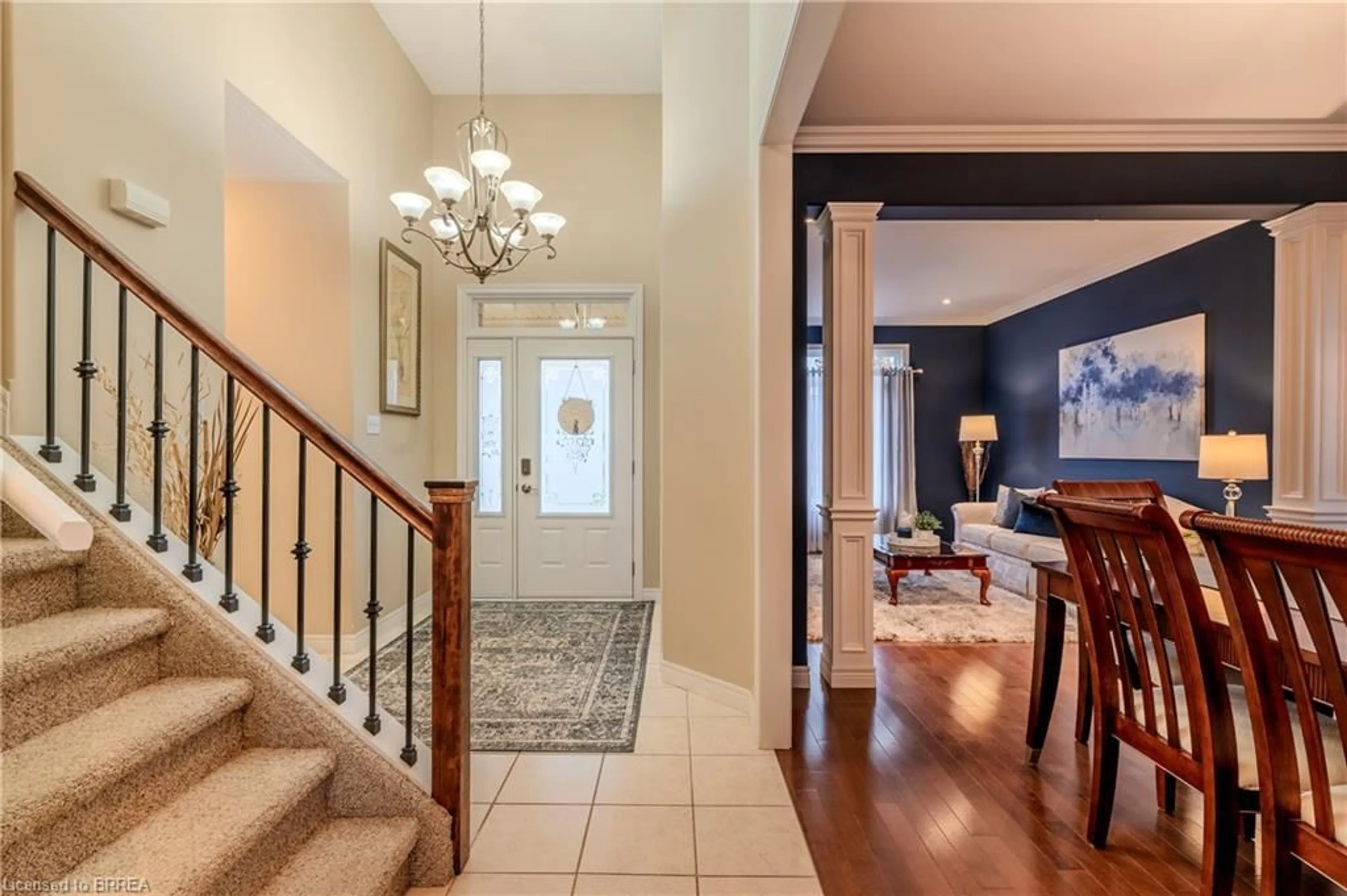 Indoor entryway, wood floors for 79 Taylor Rd, St. George Ontario N0E 1N0