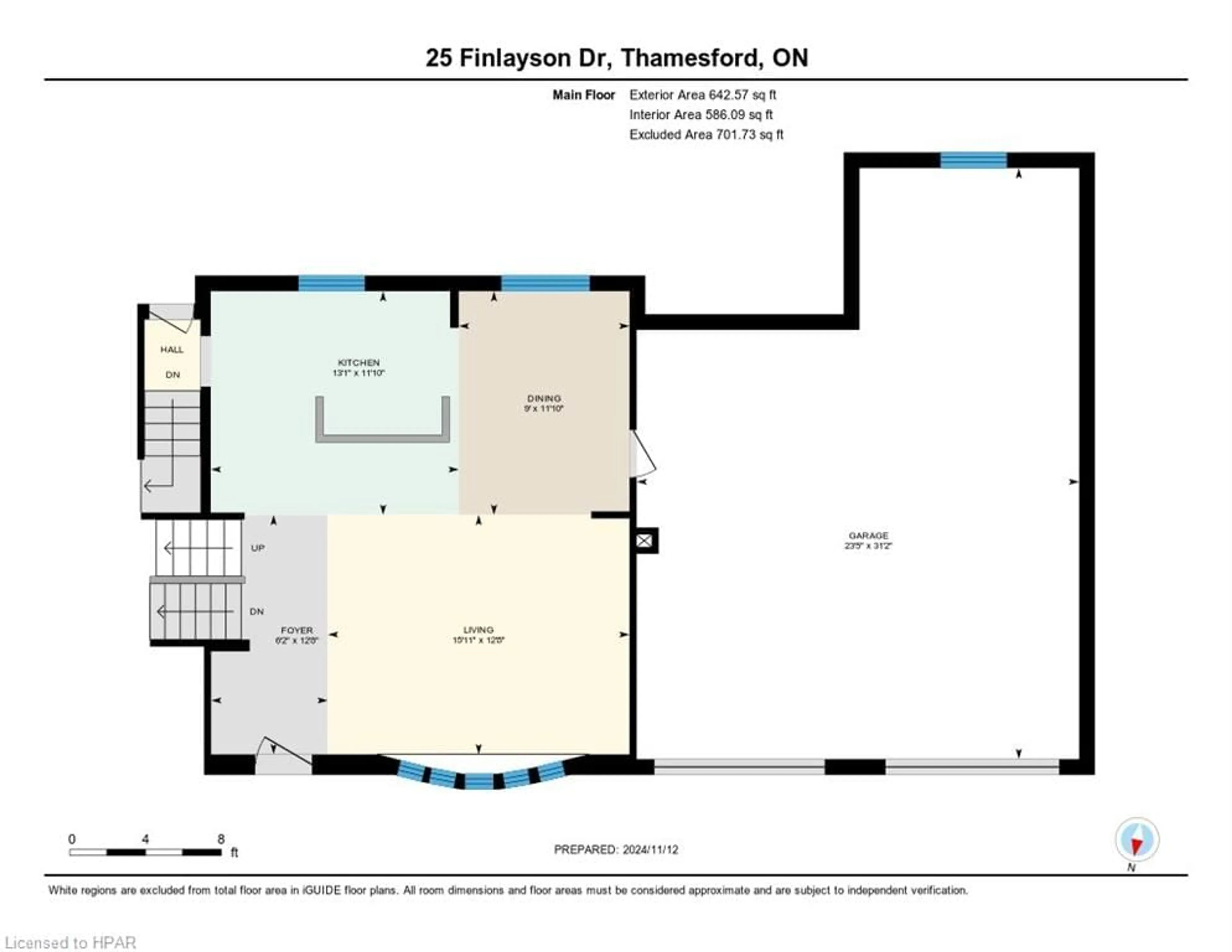 Floor plan for 25 Finlayson Dr, Thamesford Ontario N0M 2M0