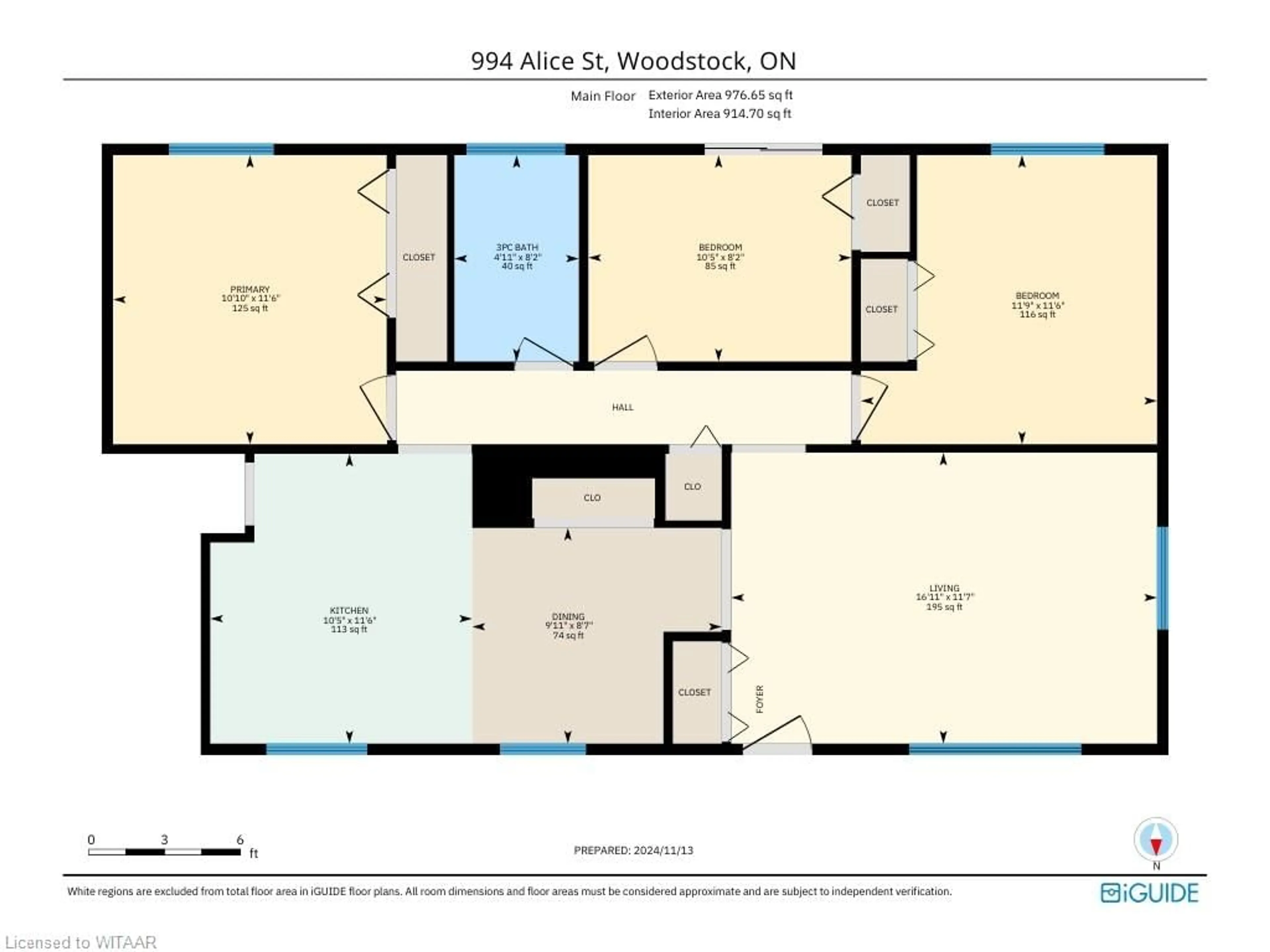 Floor plan for 994 Alice St, Woodstock Ontario N4S 8A9