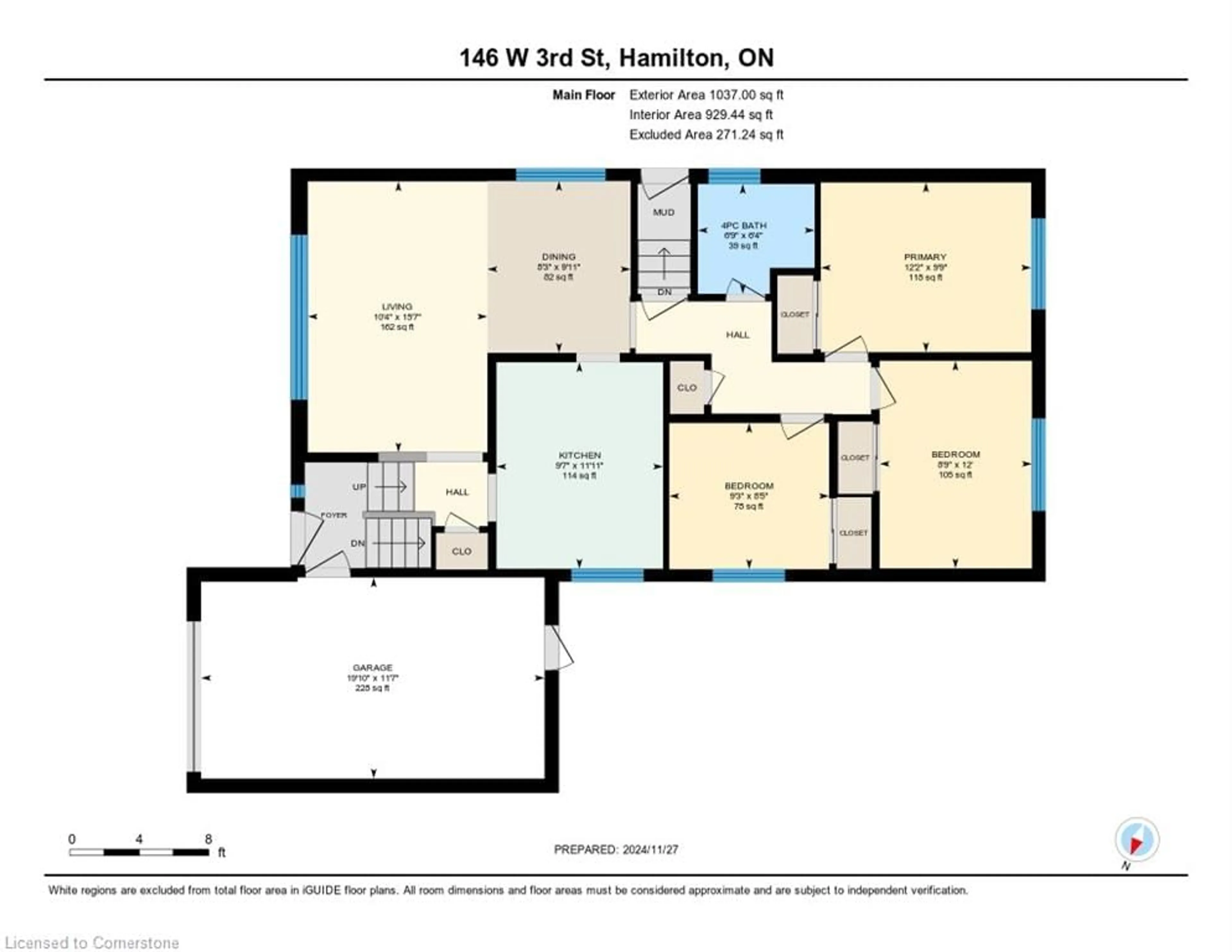 Floor plan for 146 West 3rd St, Hamilton Ontario L9C 3K7