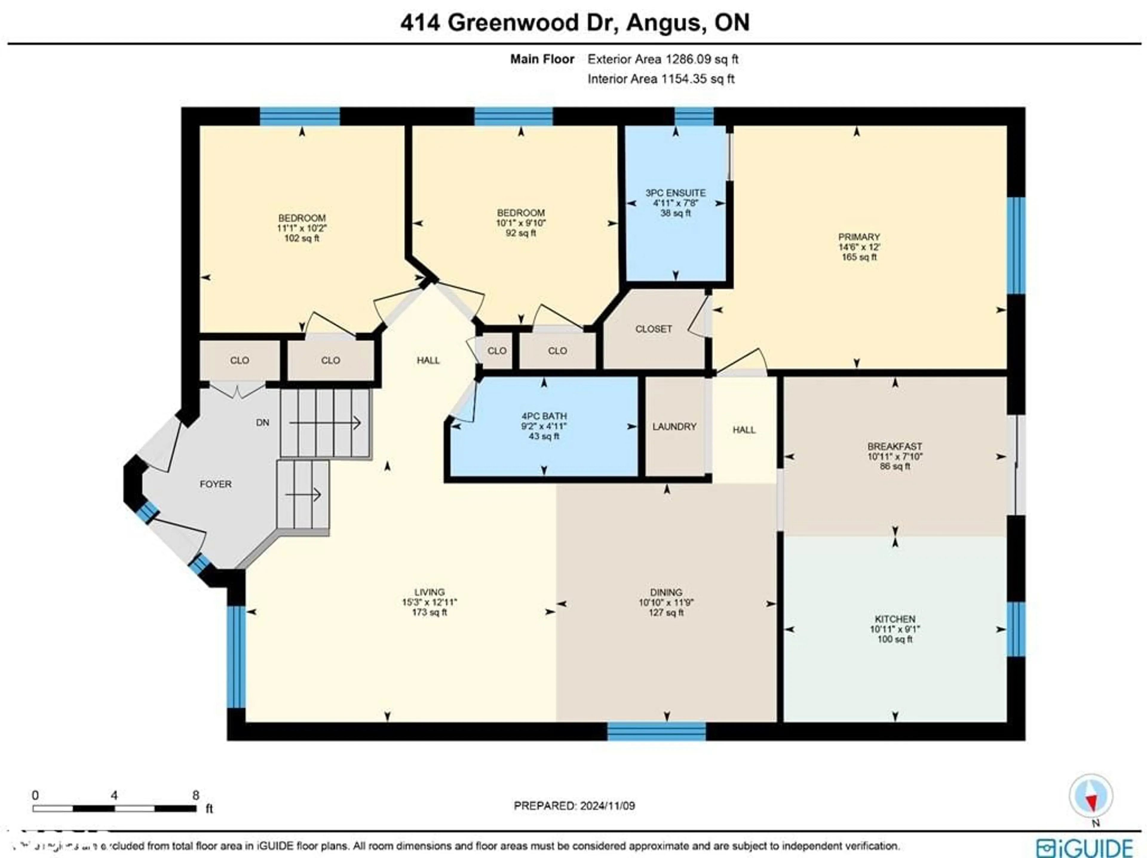 Floor plan for 414 Greenwood Dr, Angus Ontario L3W 0P7