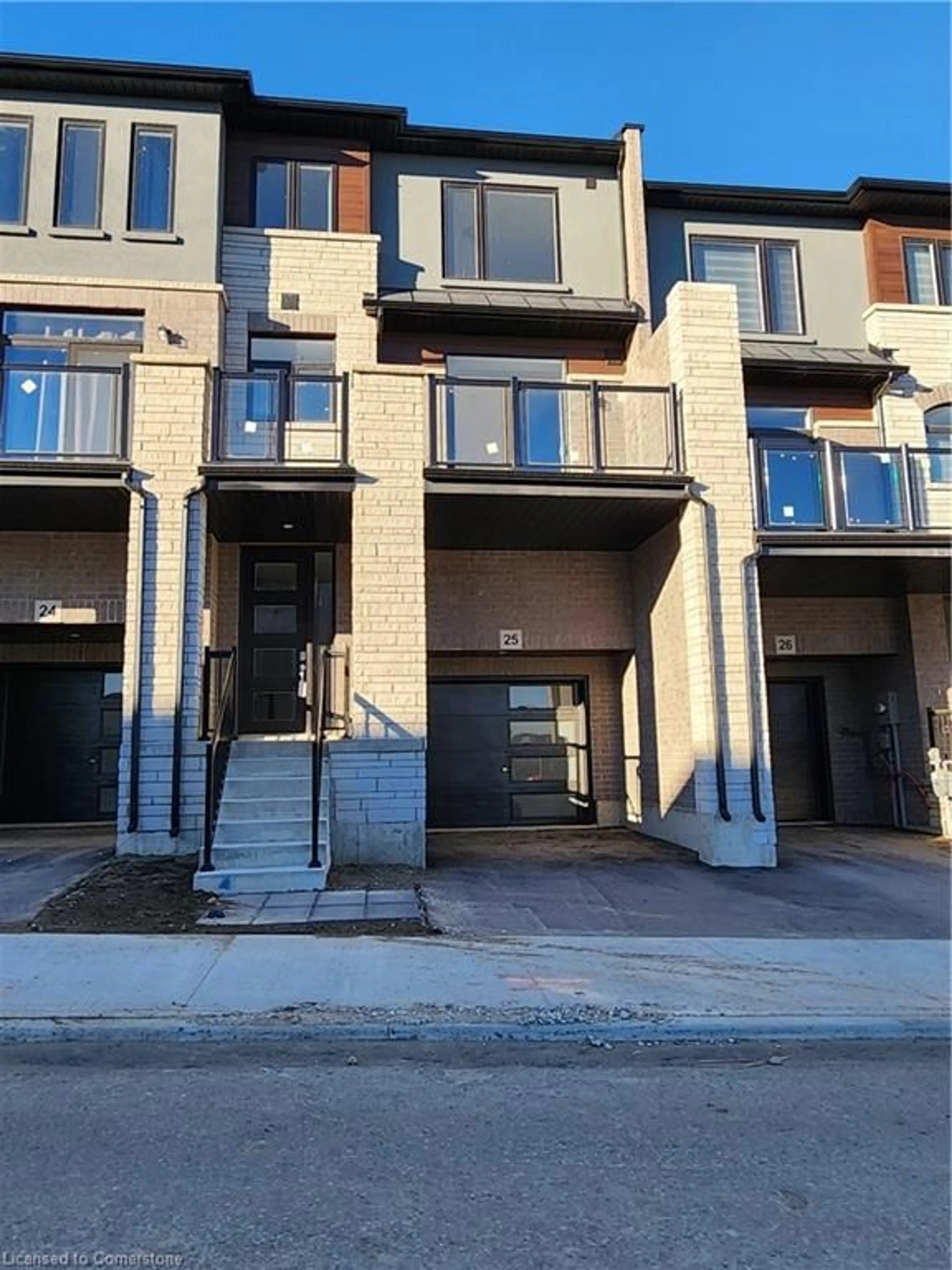 A pic from exterior of the house or condo, the front or back of building for 155 Equestrian Way #25, Cambridge Ontario N3E 0E8