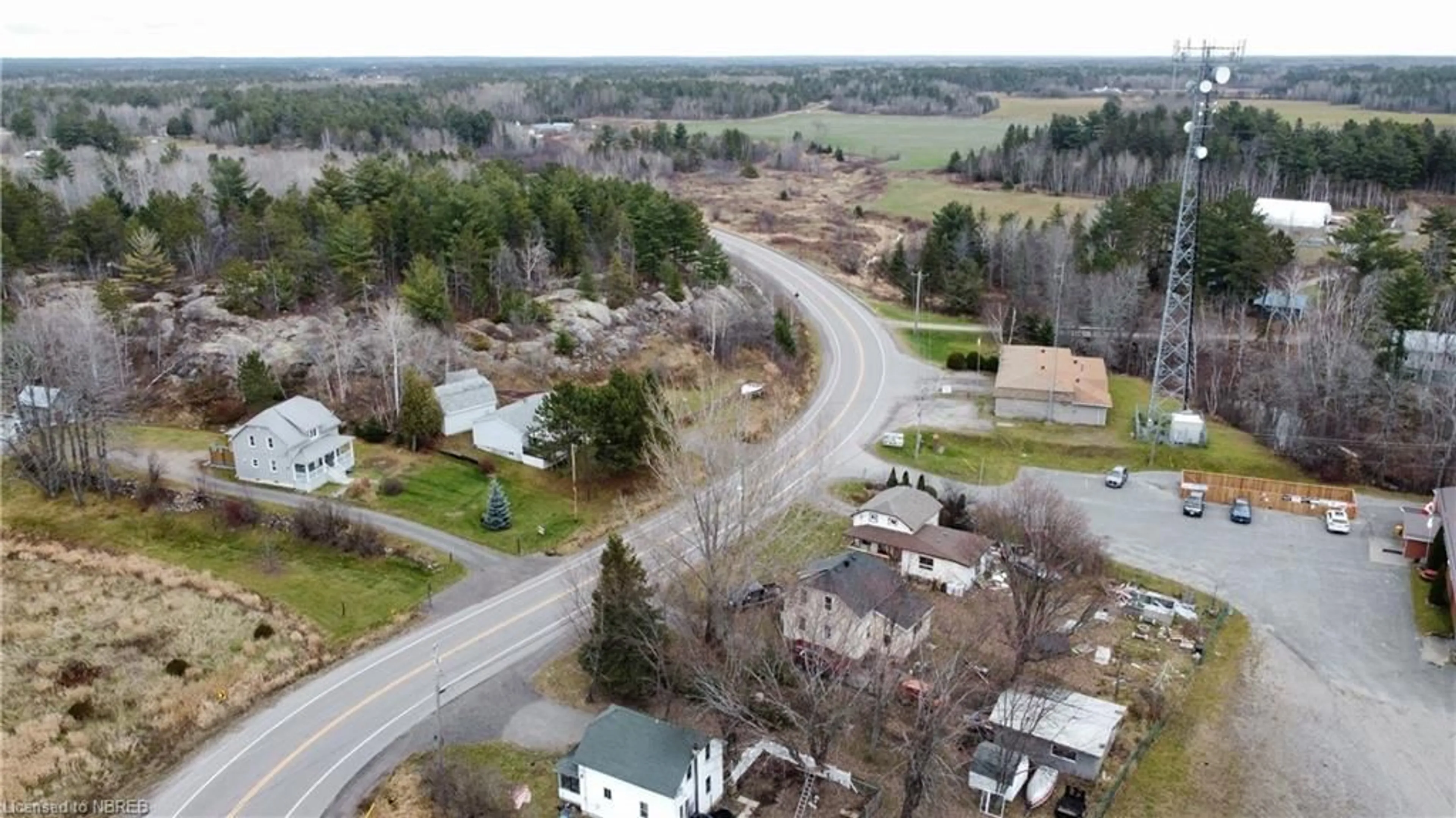 Frontside or backside of a home, the street view for 10570 Highway 64, Lavigne Ontario P0H 1R0