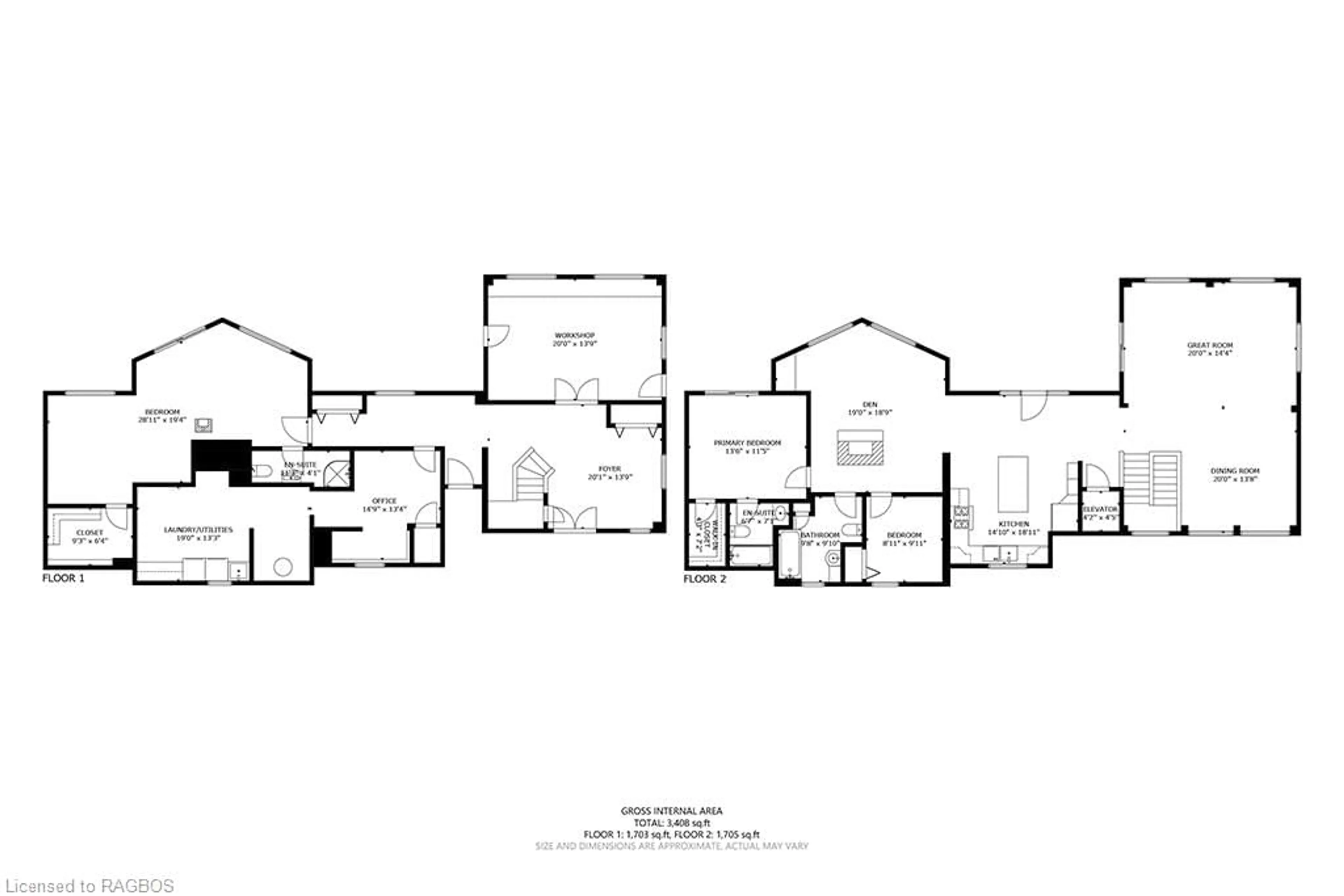 Floor plan for 92 Moore St, Lion's Head Ontario N0H 1W0