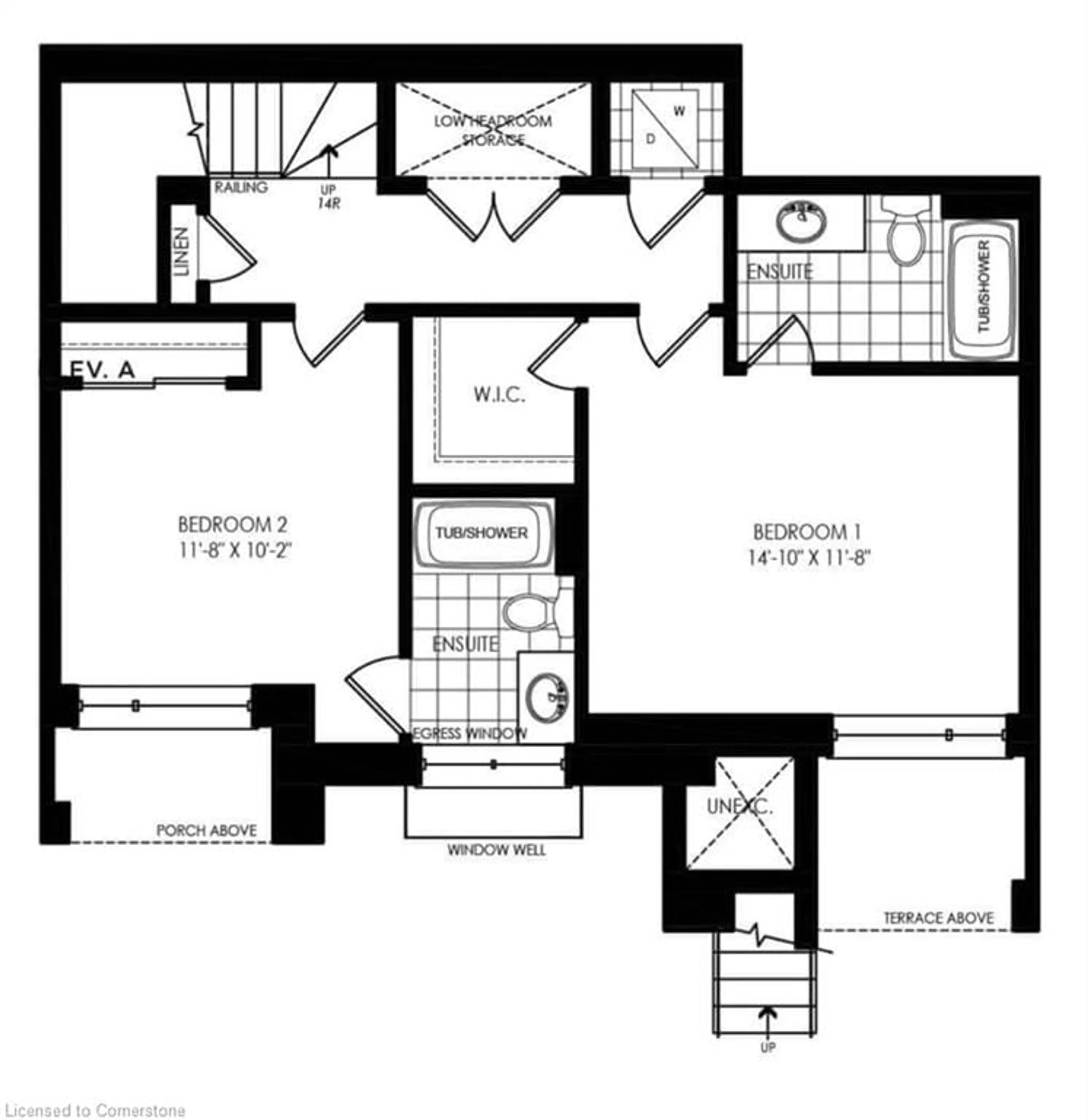 Floor plan for 35 Fieldridge Cres #37, Brampton Ontario L6R 0A7