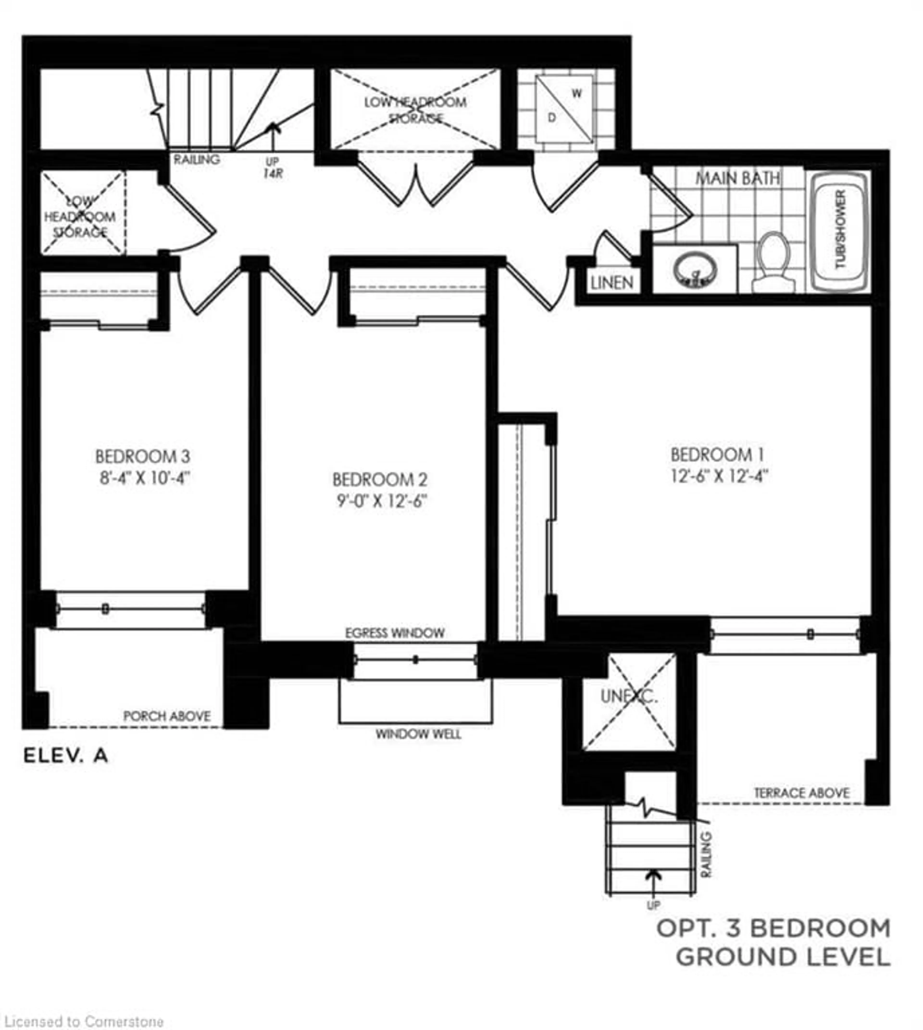 Floor plan for 35 Fieldridge Cres #37, Brampton Ontario L6R 0A7