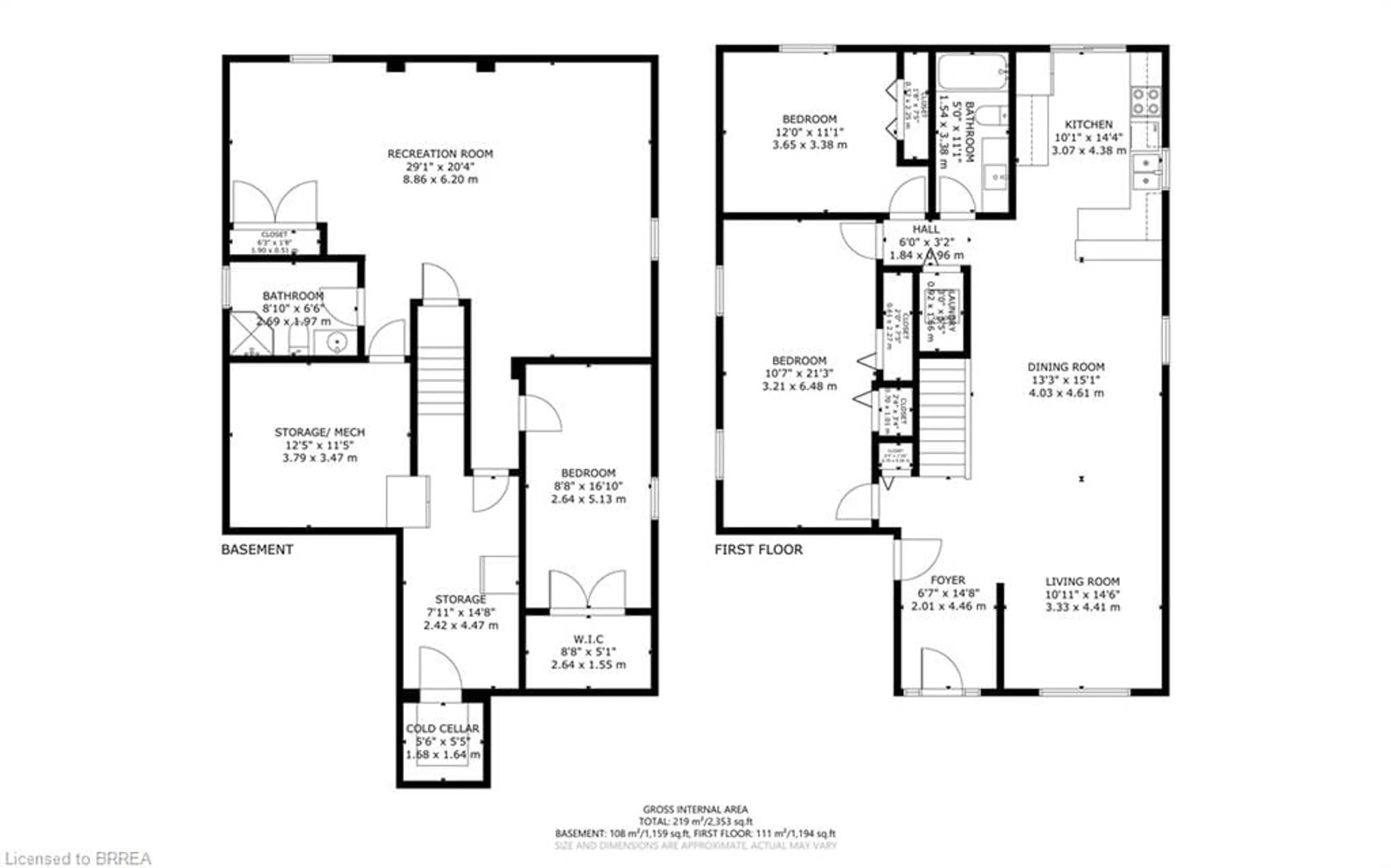 Floor plan for 15 Landon Ave, Simcoe Ontario N3Y 5J8