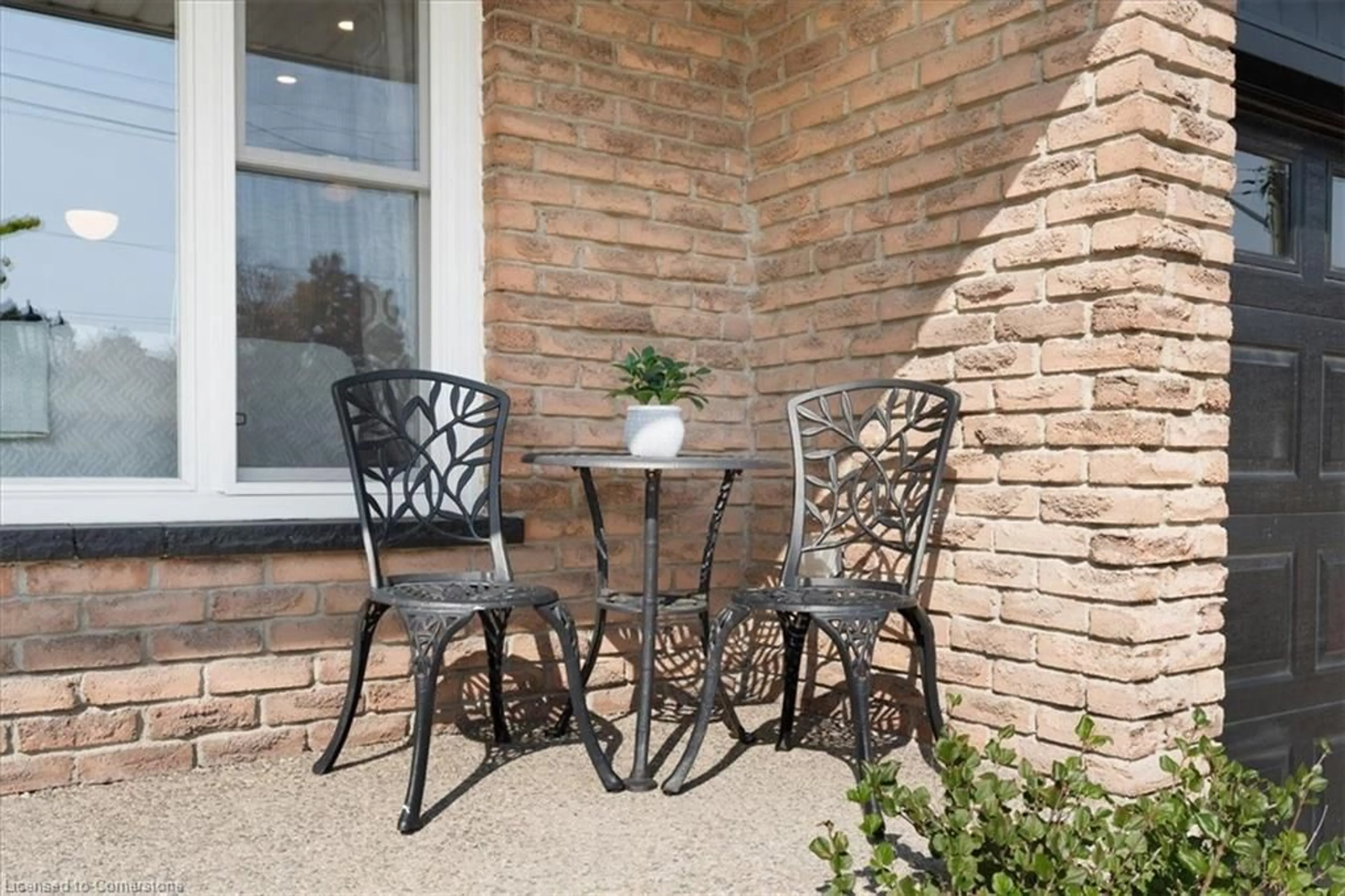 Patio, the fenced backyard for 62 Greencedar Dr, Hamilton Ontario L9C 6S8