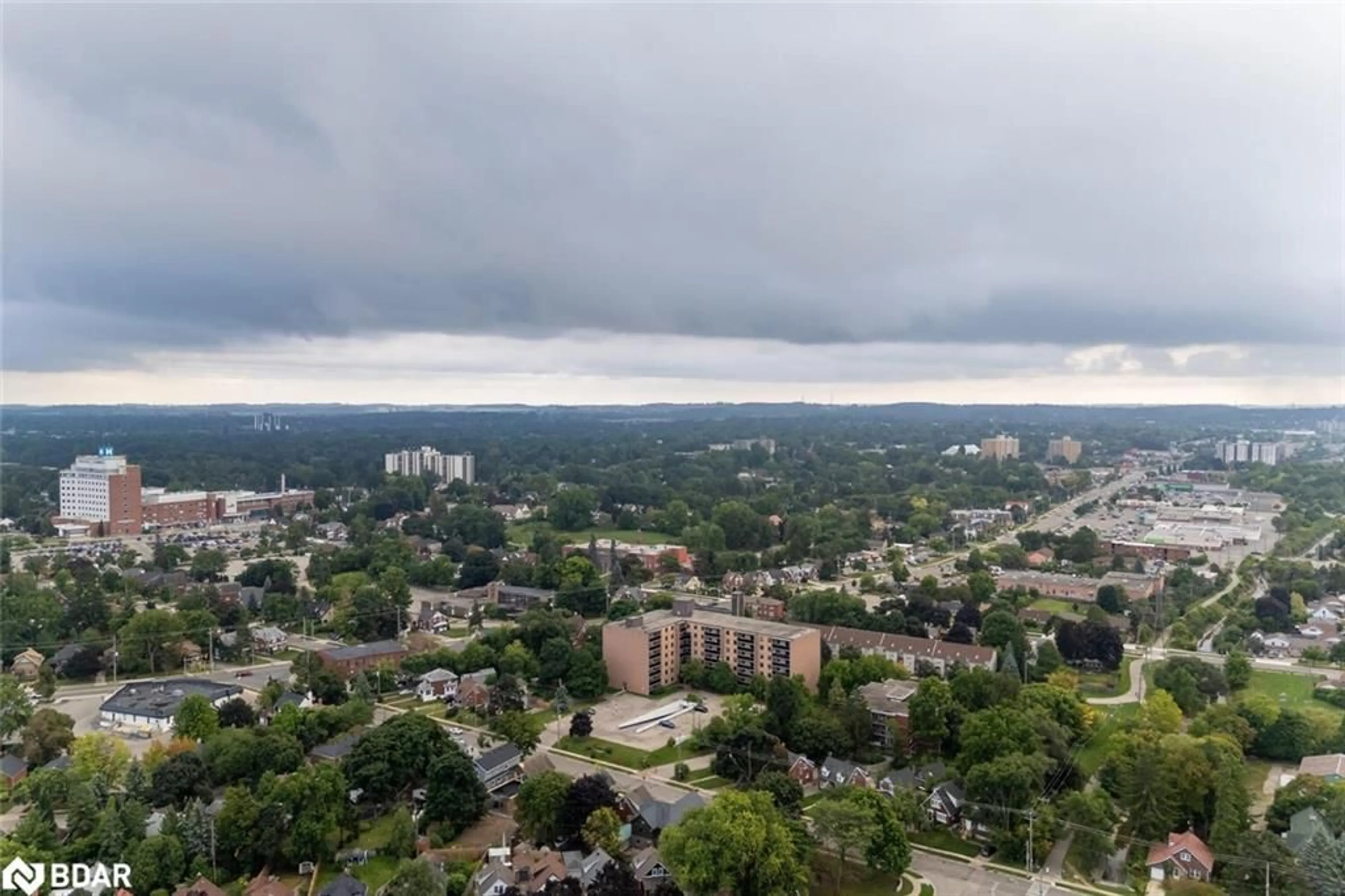 A pic from exterior of the house or condo, the view of city buildings for 29 West Ave #302, Kitchener Ontario N2M 5E4