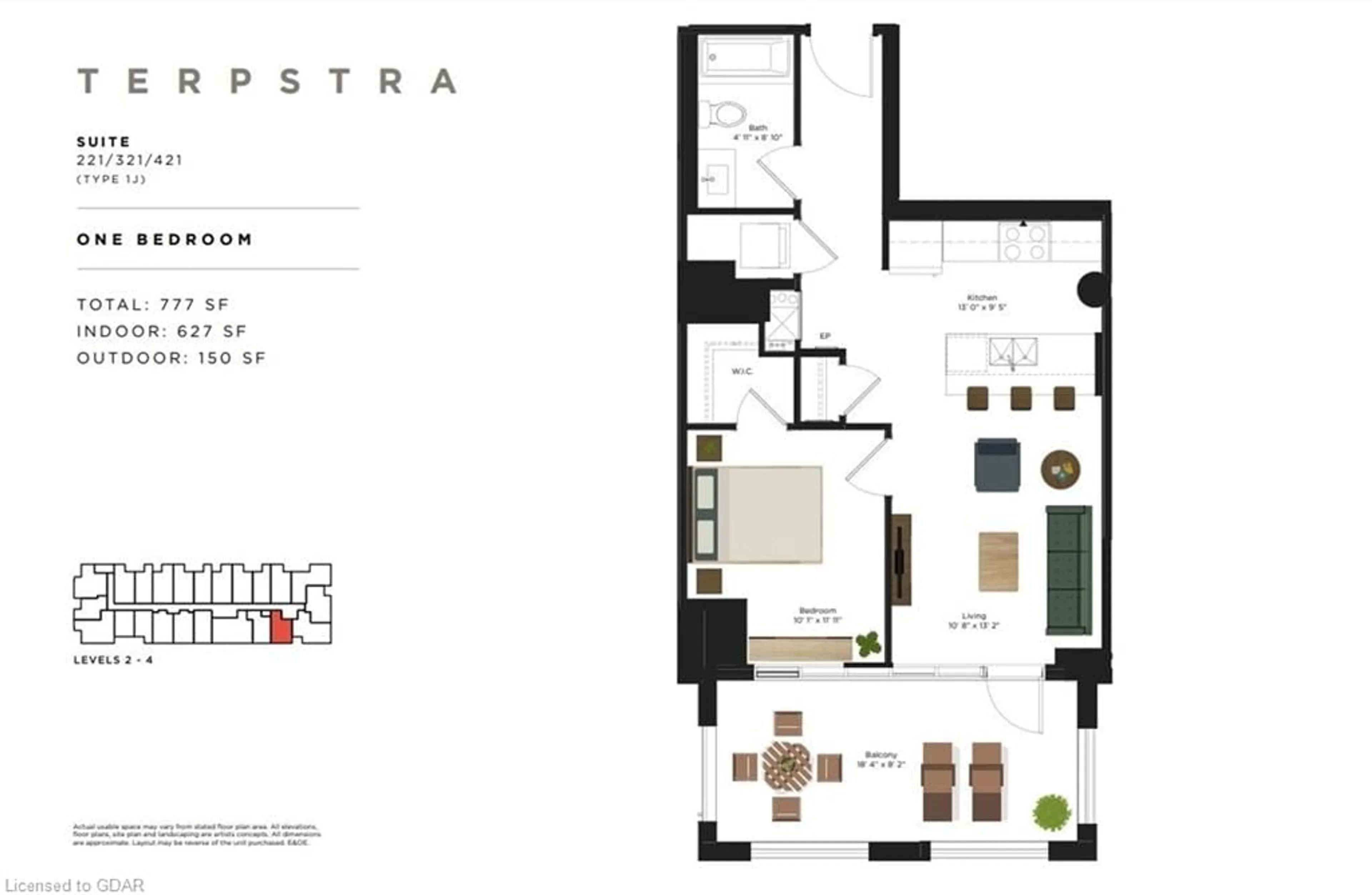 Floor plan for 120 Huron St #421, Guelph Ontario N1E 0T8