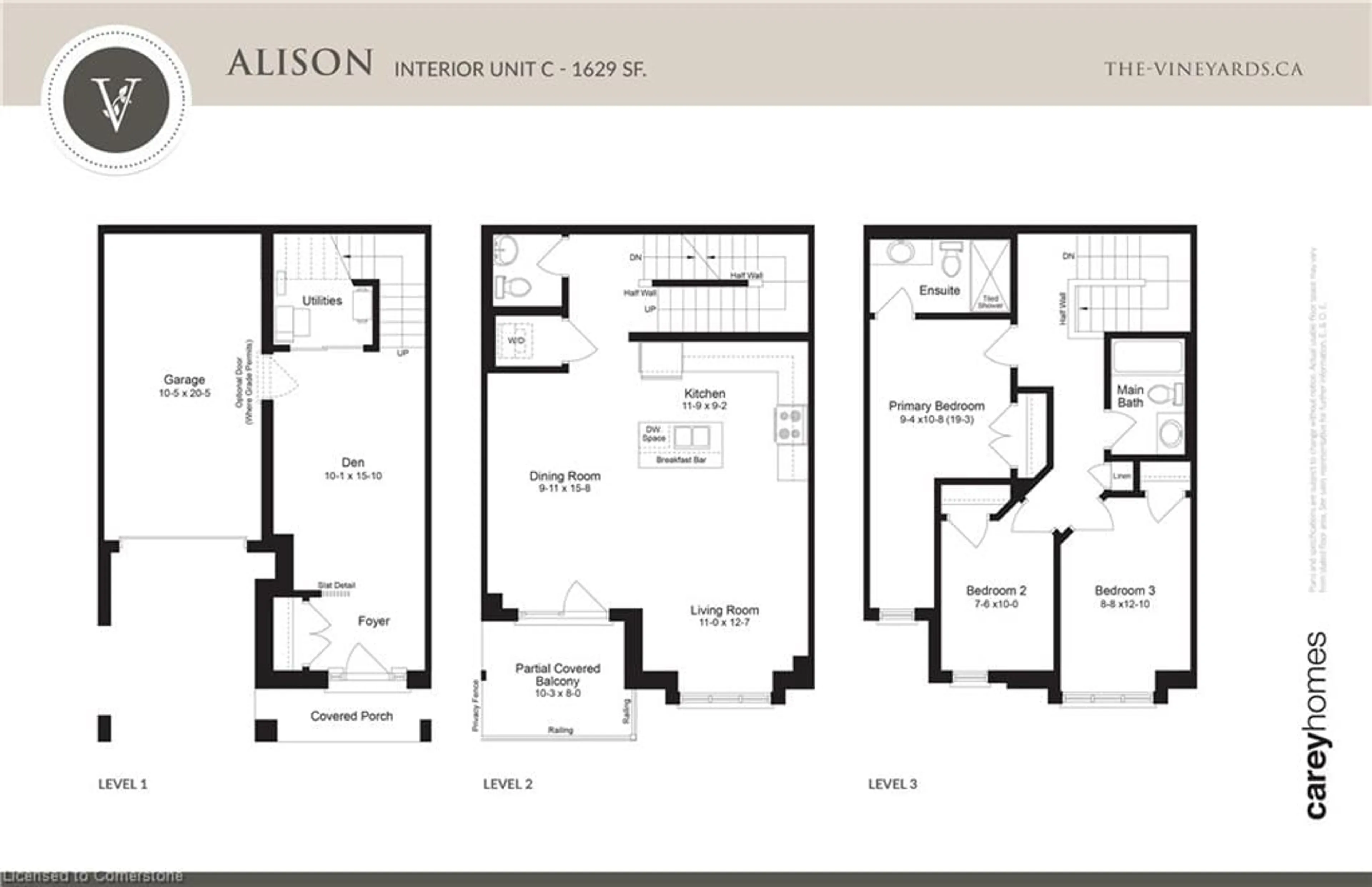 Floor plan for 143 Elgin St #LOT 88, Cambridge Ontario N1R 0E1