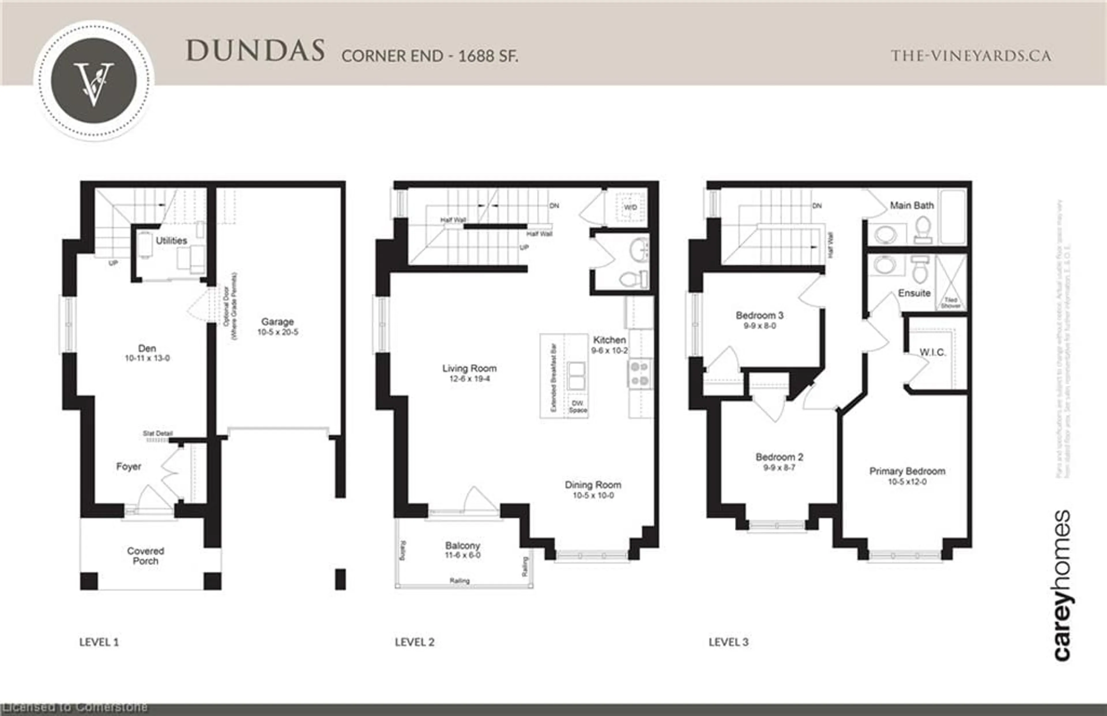 Floor plan for 143 Elgin St #LOT 92, Cambridge Ontario N1R 0E1