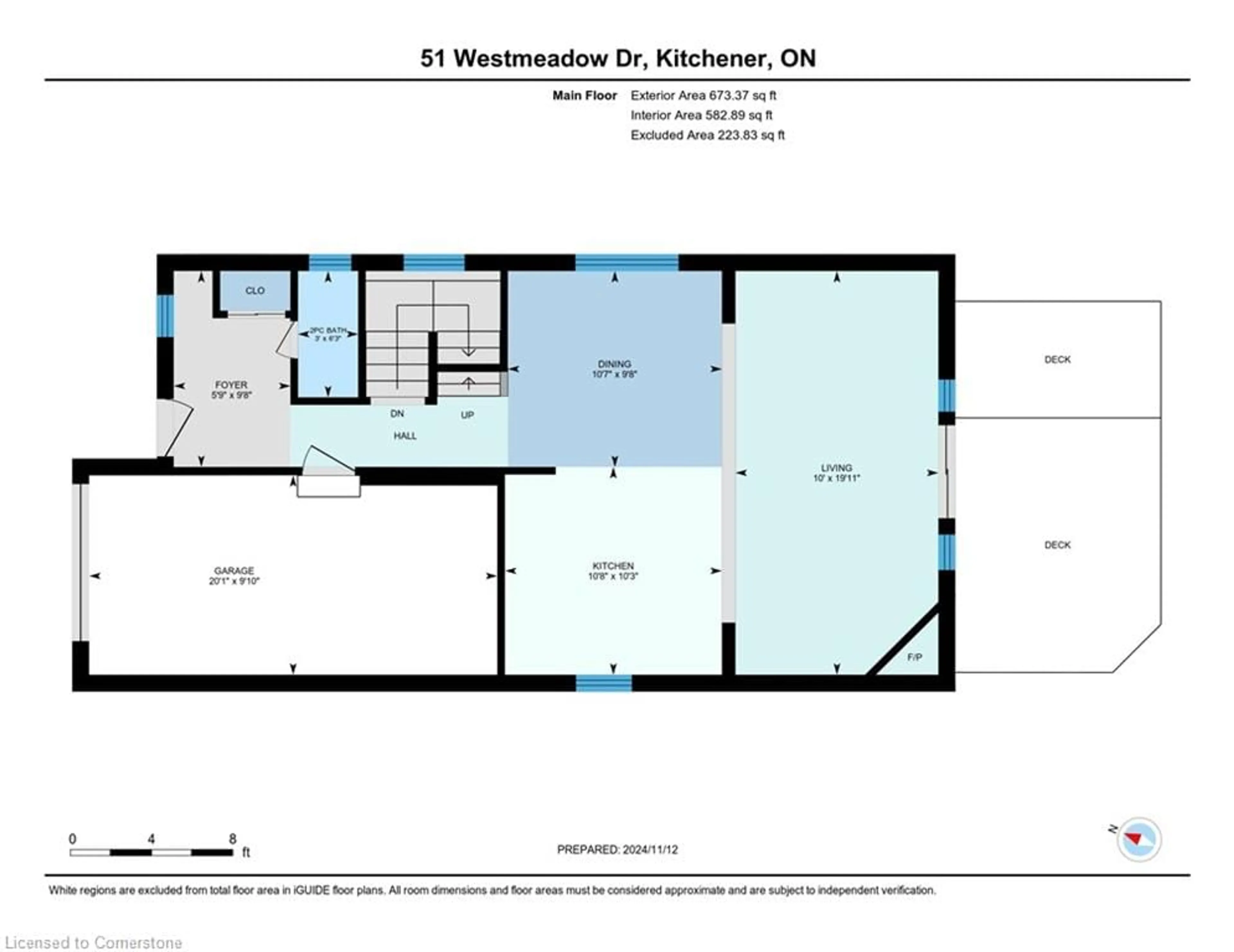 Floor plan for 51 Westmeadow Dr, Kitchener Ontario N2N 3K9