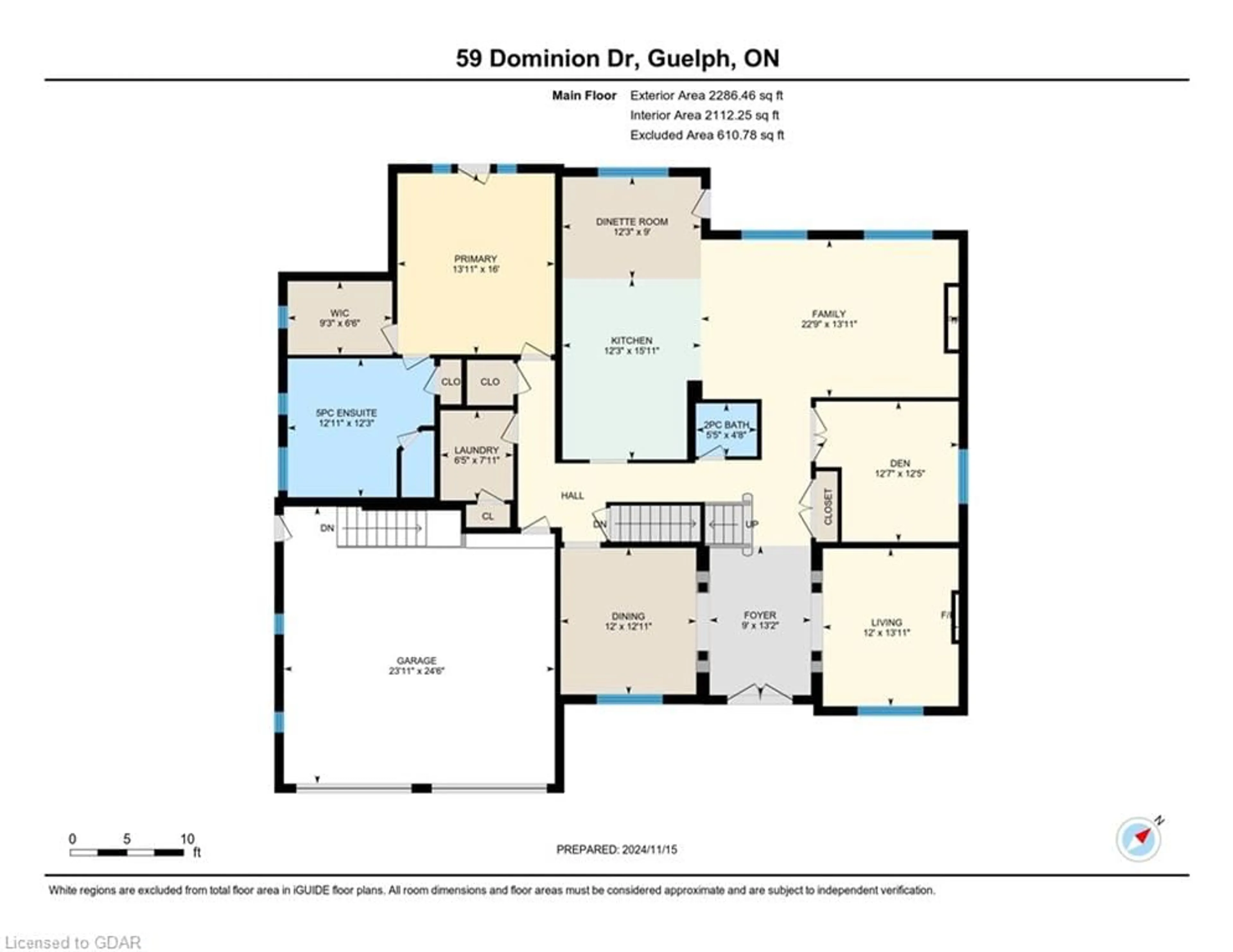 Floor plan for 59 Dominion Dr, Guelph Ontario N1L 0B4