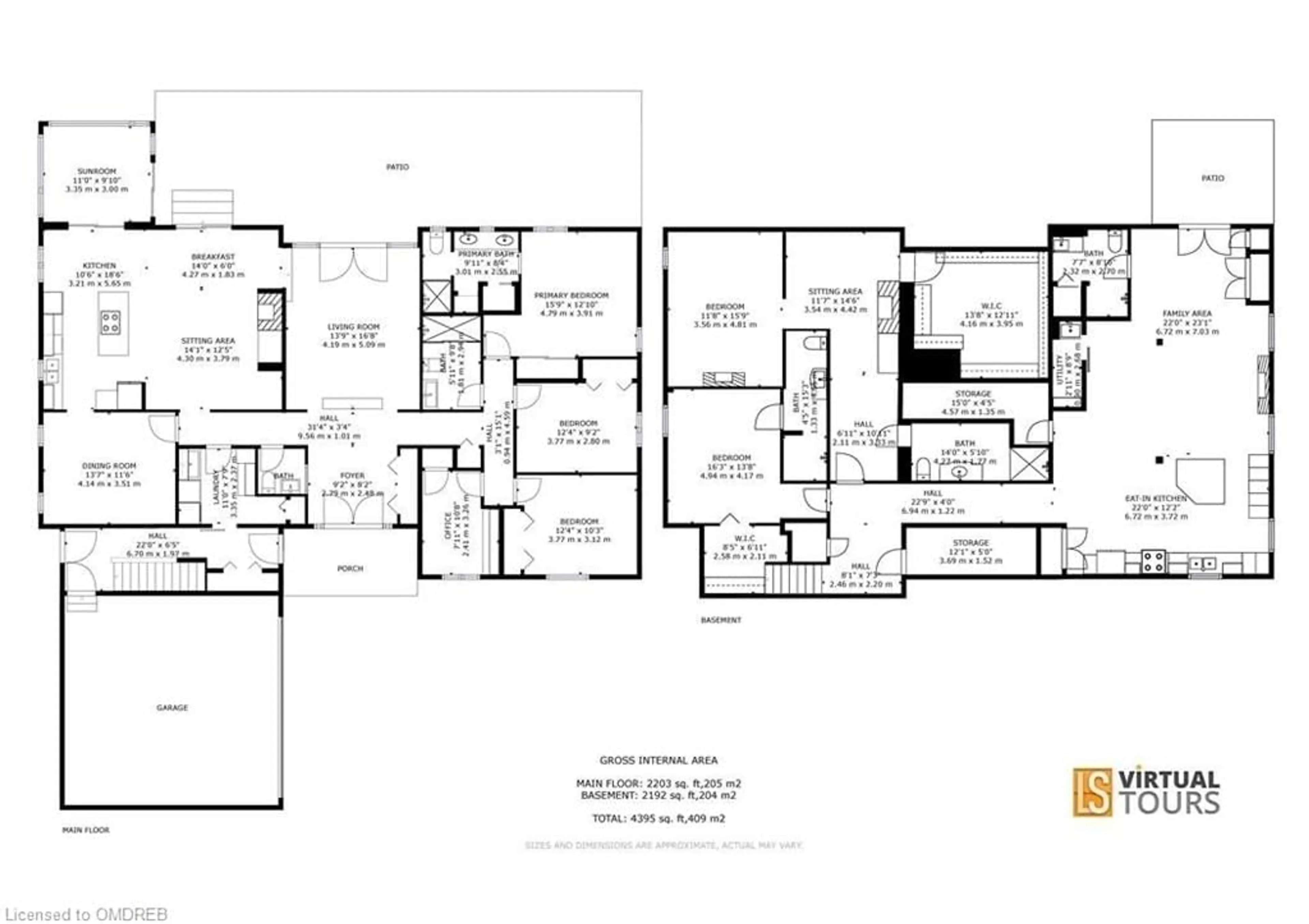 Floor plan for 184 Dundas St, Waterdown Ontario L8N 2Z7