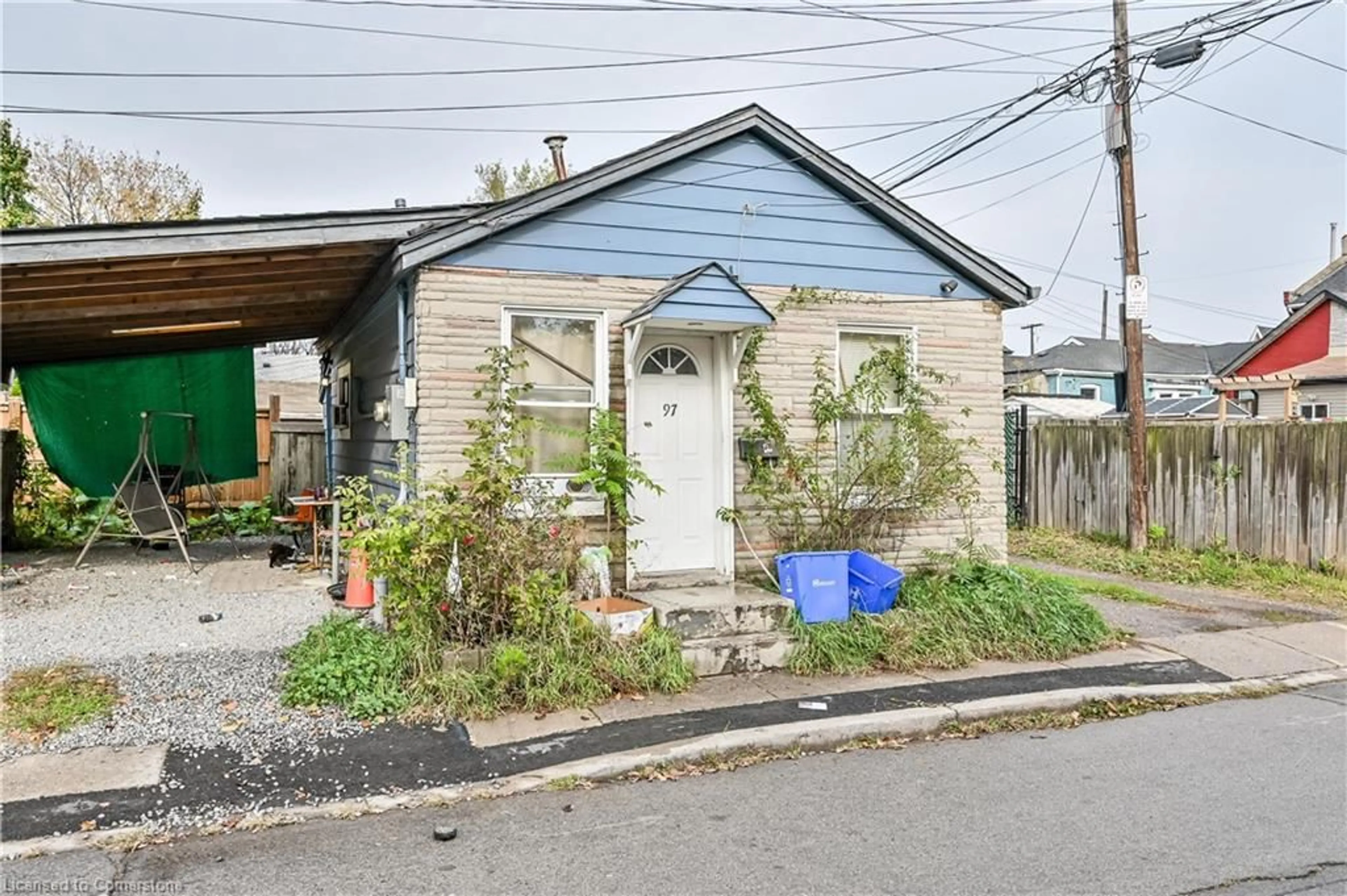 A pic from exterior of the house or condo, the street view for 97 Evans St, Hamilton Ontario L8L 1W6