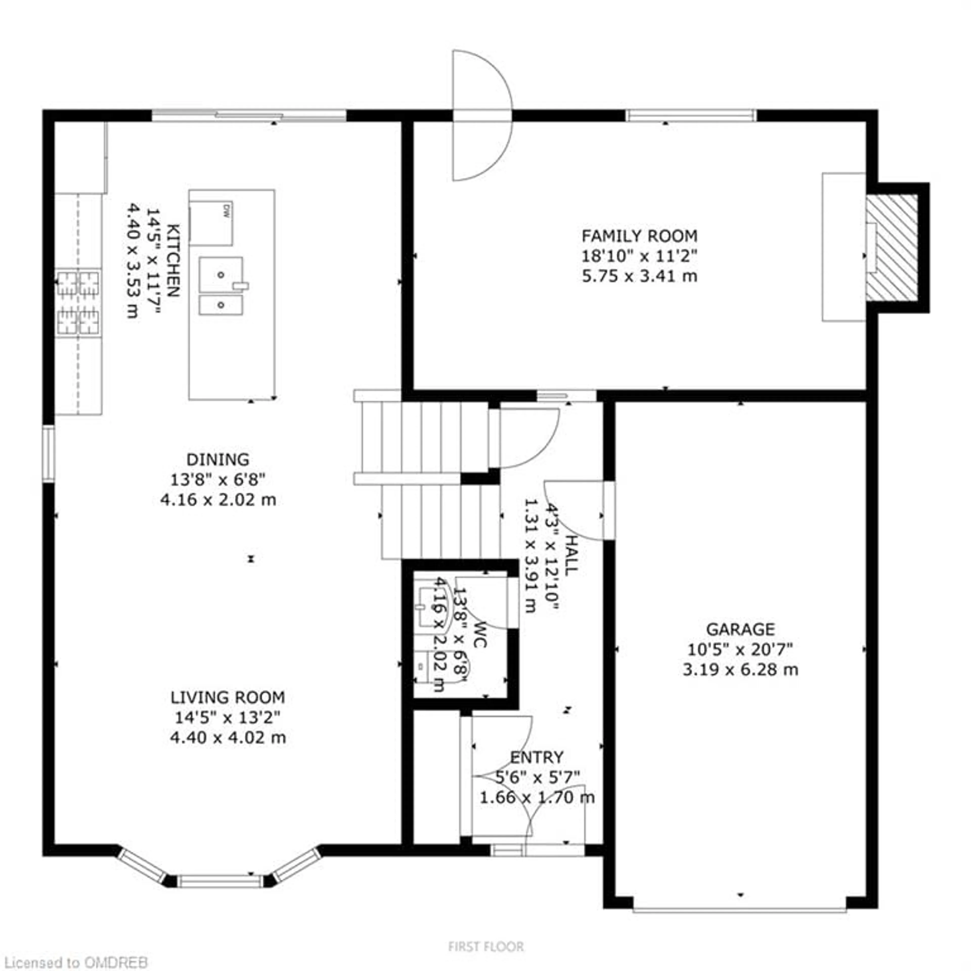 Floor plan for 665 Montego Cres, Burlington Ontario L7N 2Y9