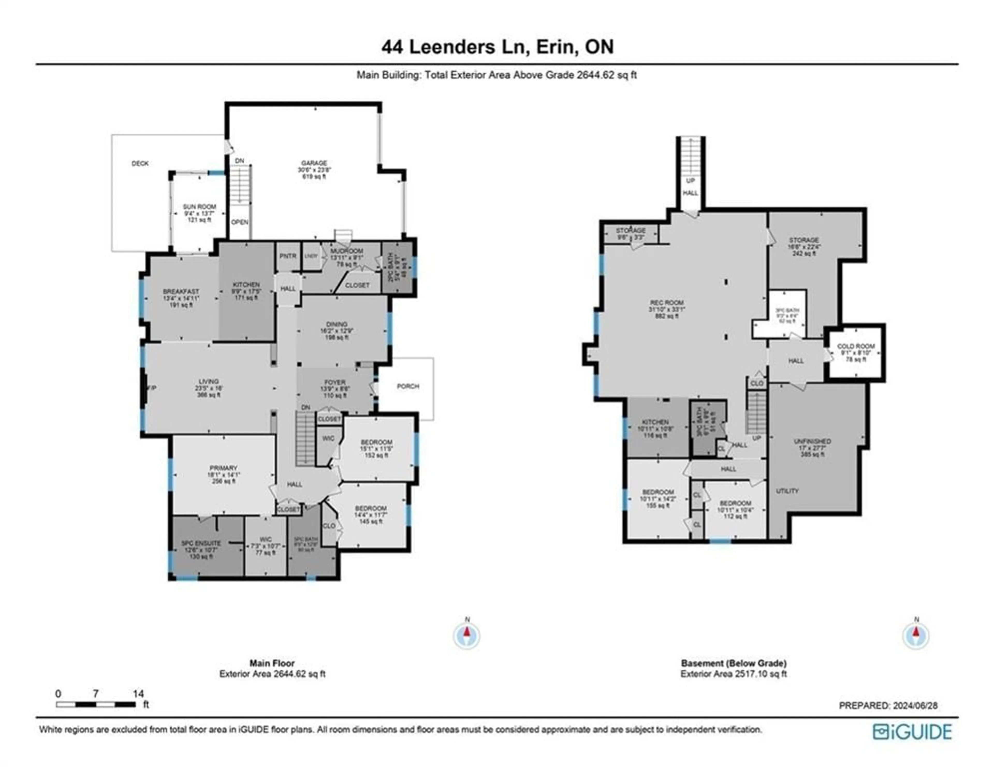 Floor plan for 44 Leenders Lane, Erin Ontario N0B 1T0