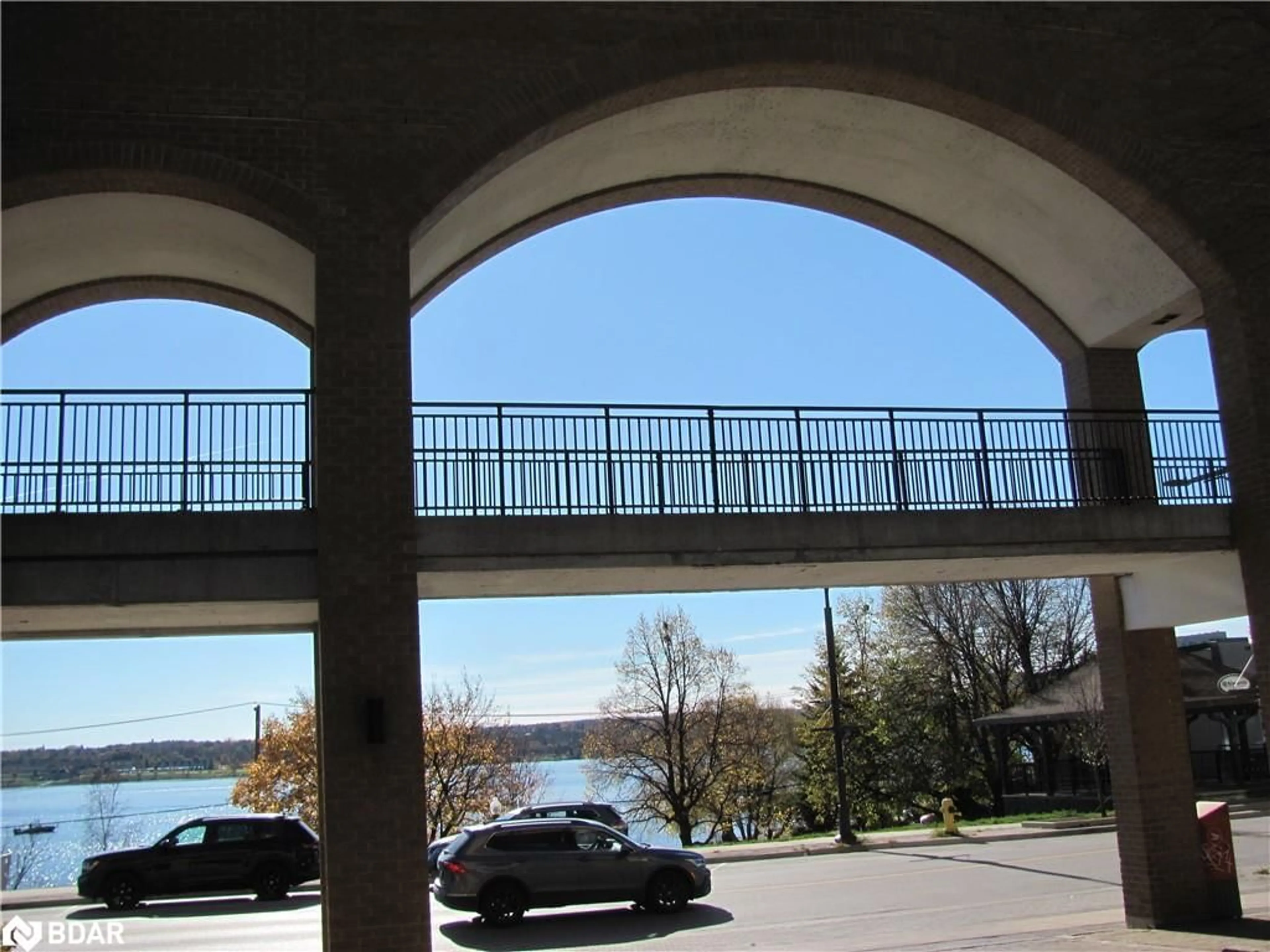 Patio, the front or back of building for 150 Dunlop St #605, Barrie Ontario L4M 6H1