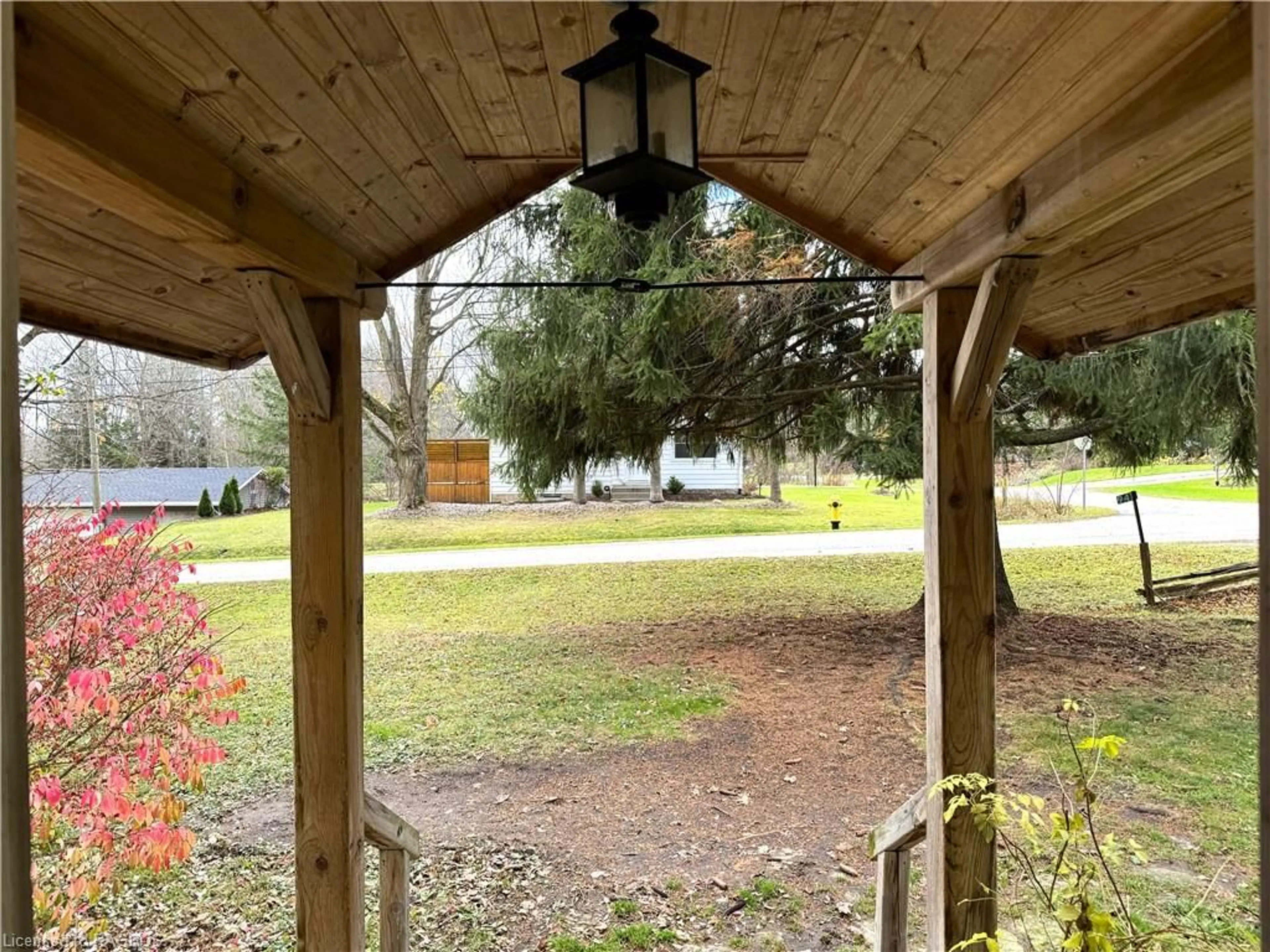 Patio, the fenced backyard for 941 20th St, Georgian Bluffs Ontario N4K 6V5