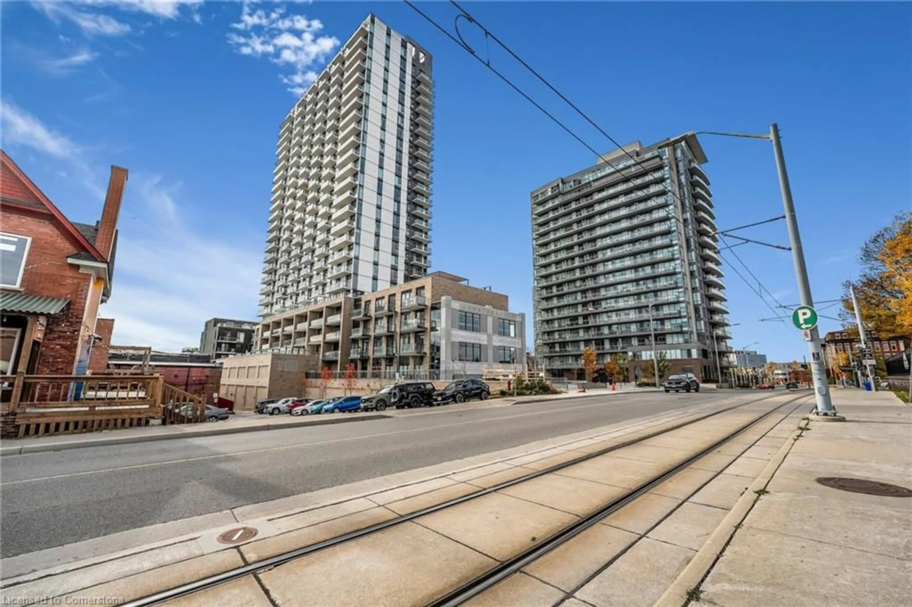 A pic from exterior of the house or condo, the street view for 55 Duke St #502, Kitchener Ontario N2H 0C9