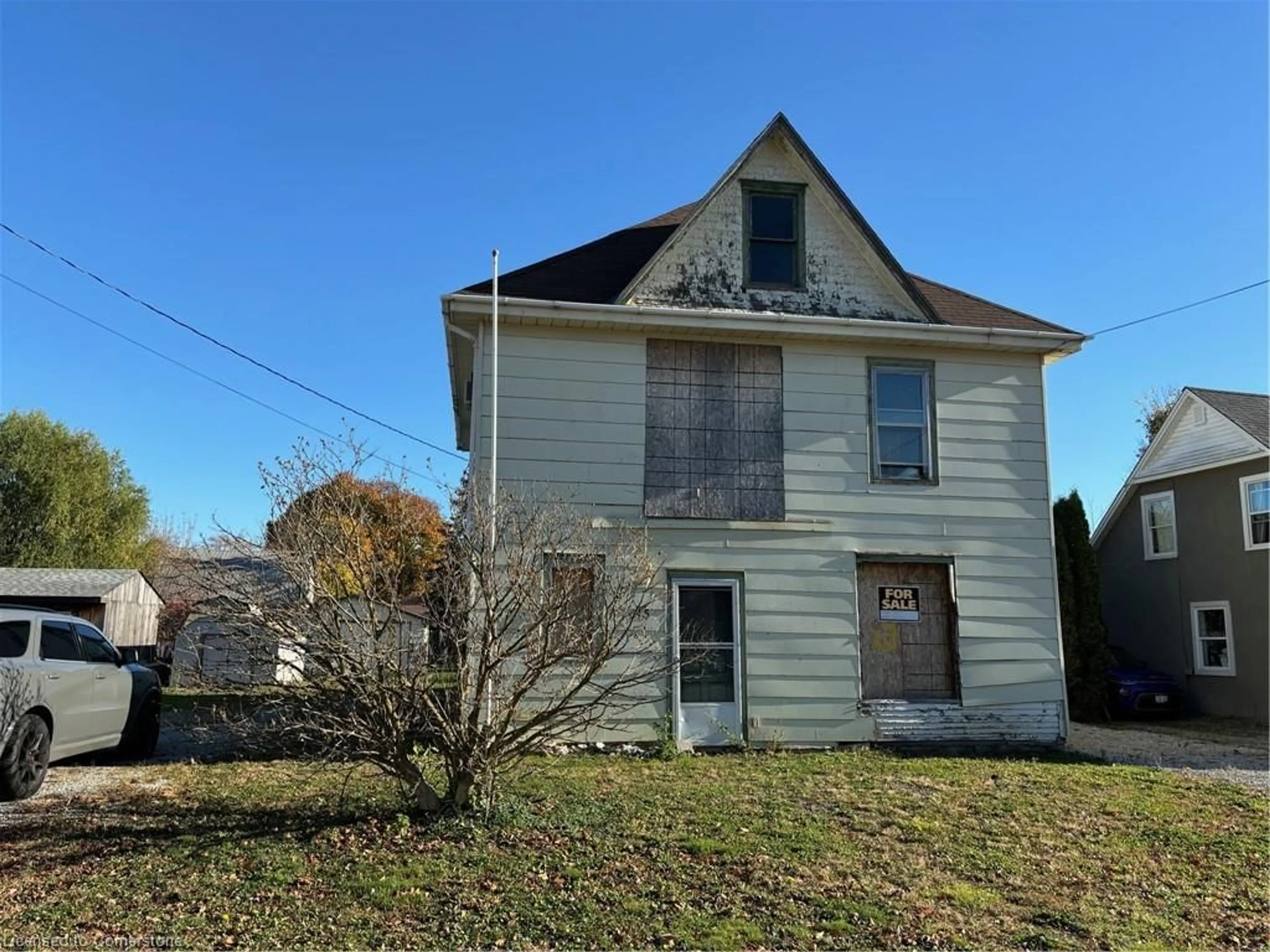 Frontside or backside of a home, the front or back of building for 45 Howard St, Hagersville Ontario N0A 1H0