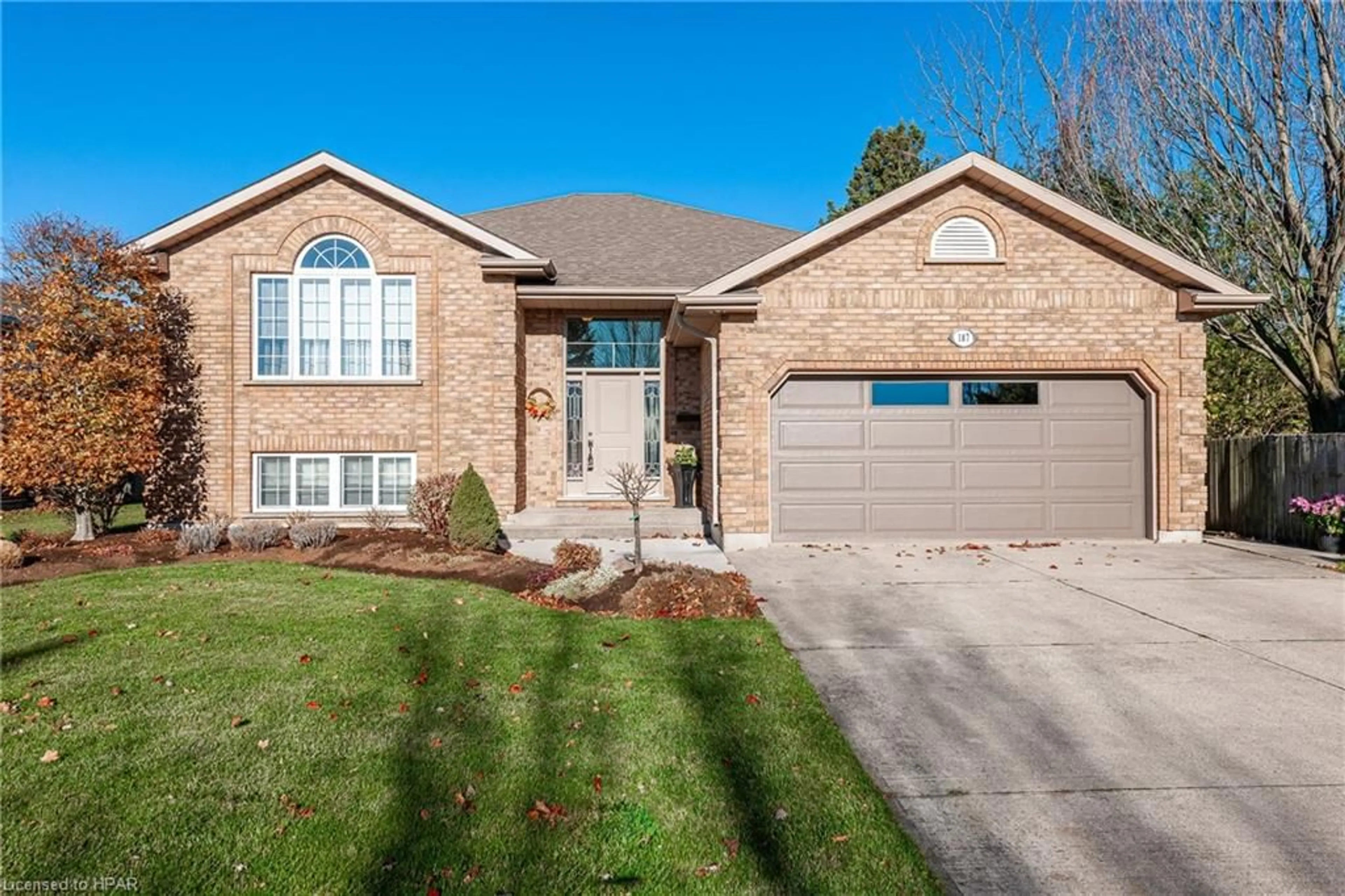 Home with brick exterior material for 187 Blenheim Crt, Mitchell Ontario N0K 1N0