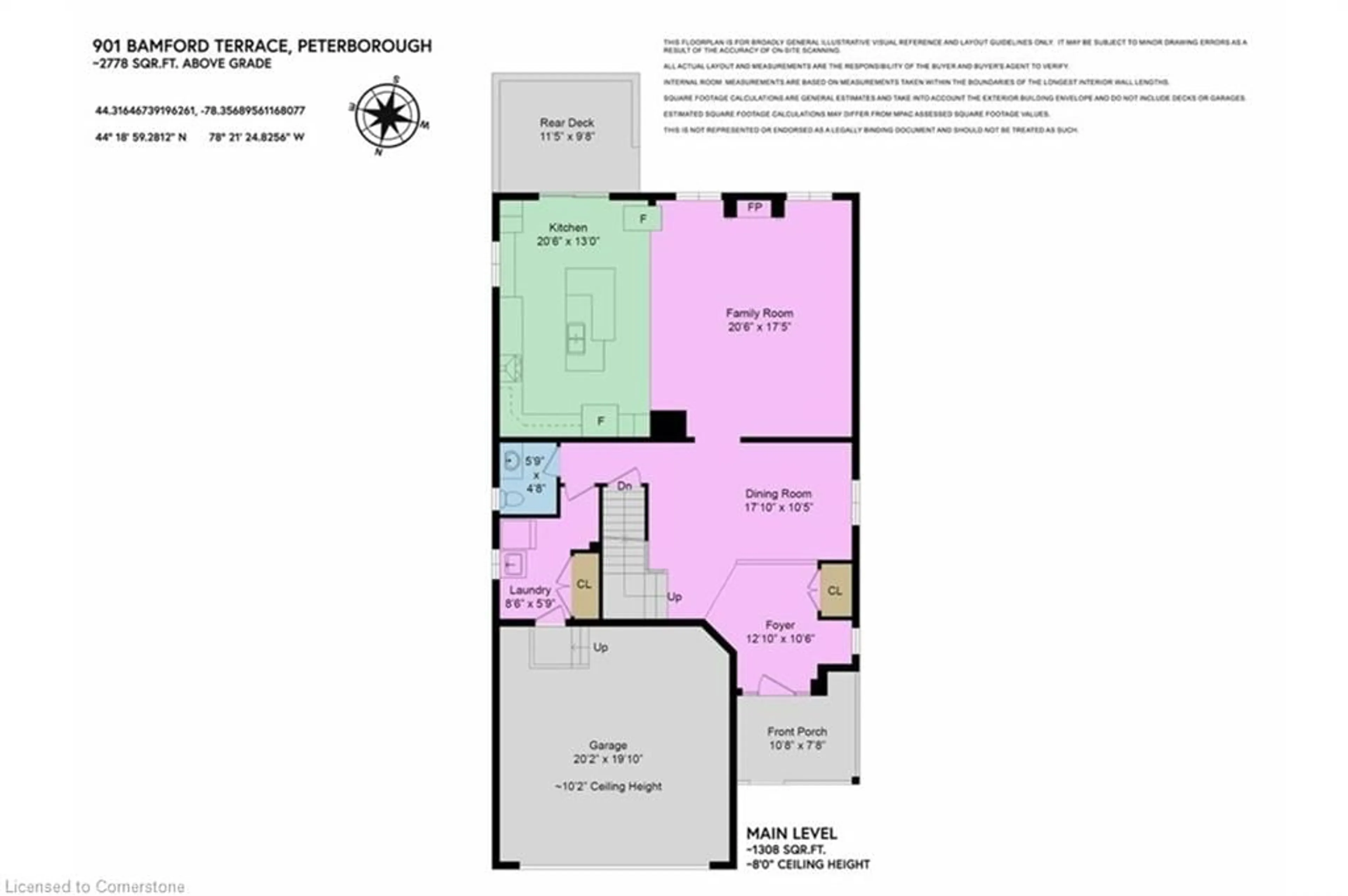 Floor plan for 901 Bamford Terr, Peterborough Ontario K9K 0H3