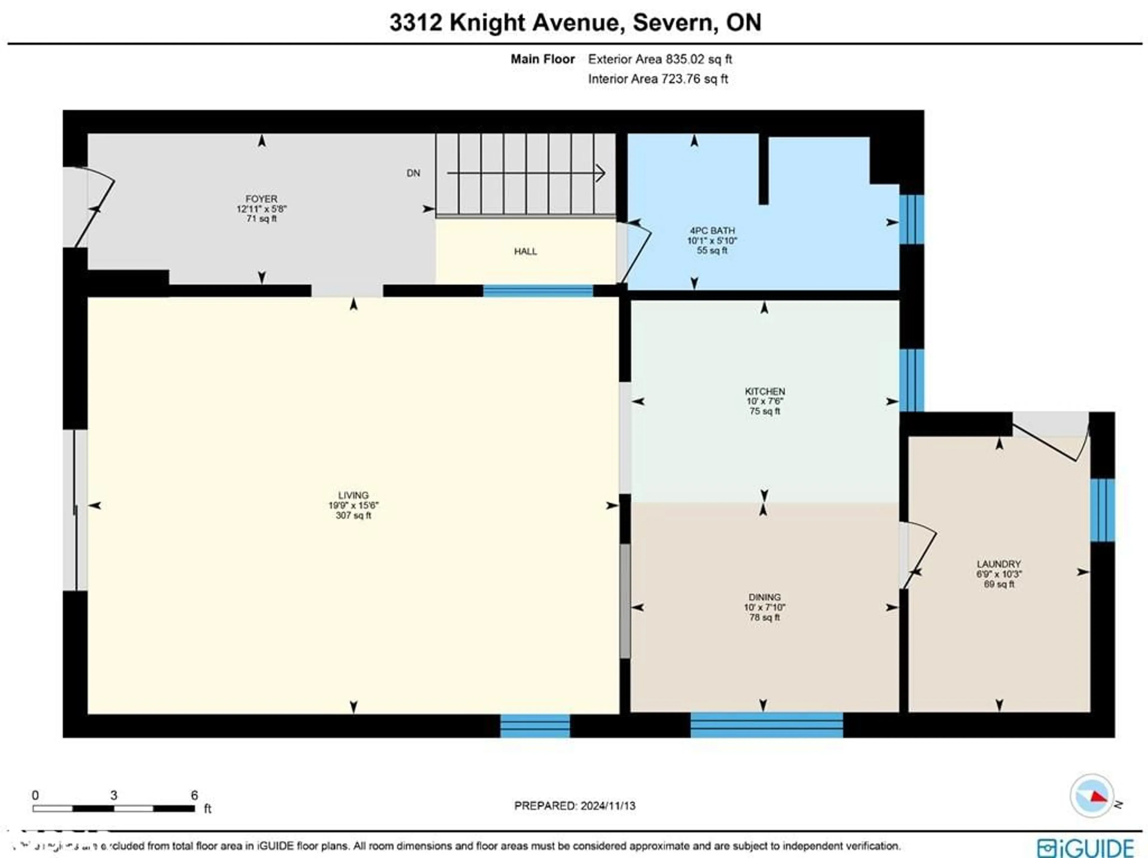 Floor plan for 3312 Knight Ave, Severn Ontario L3V 6H3