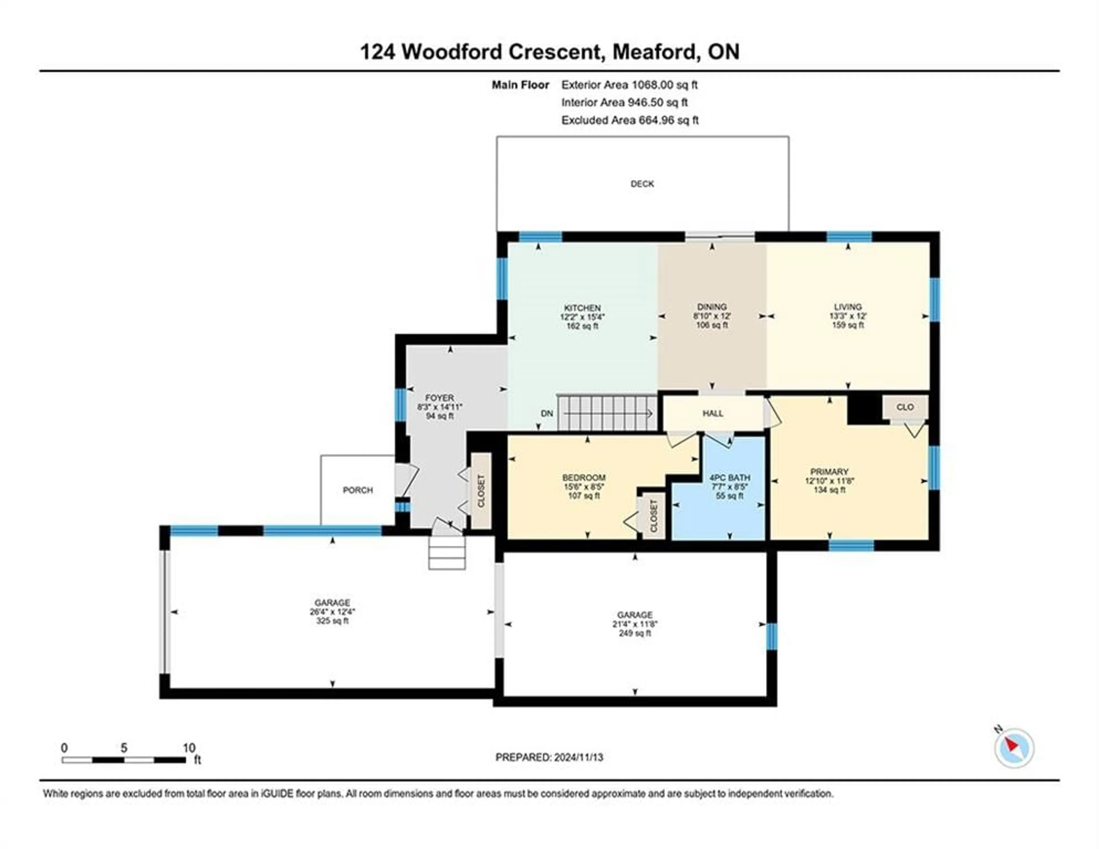 Floor plan for 124 Woodford Cres, Sydenham Twp Ontario N4K 5W4