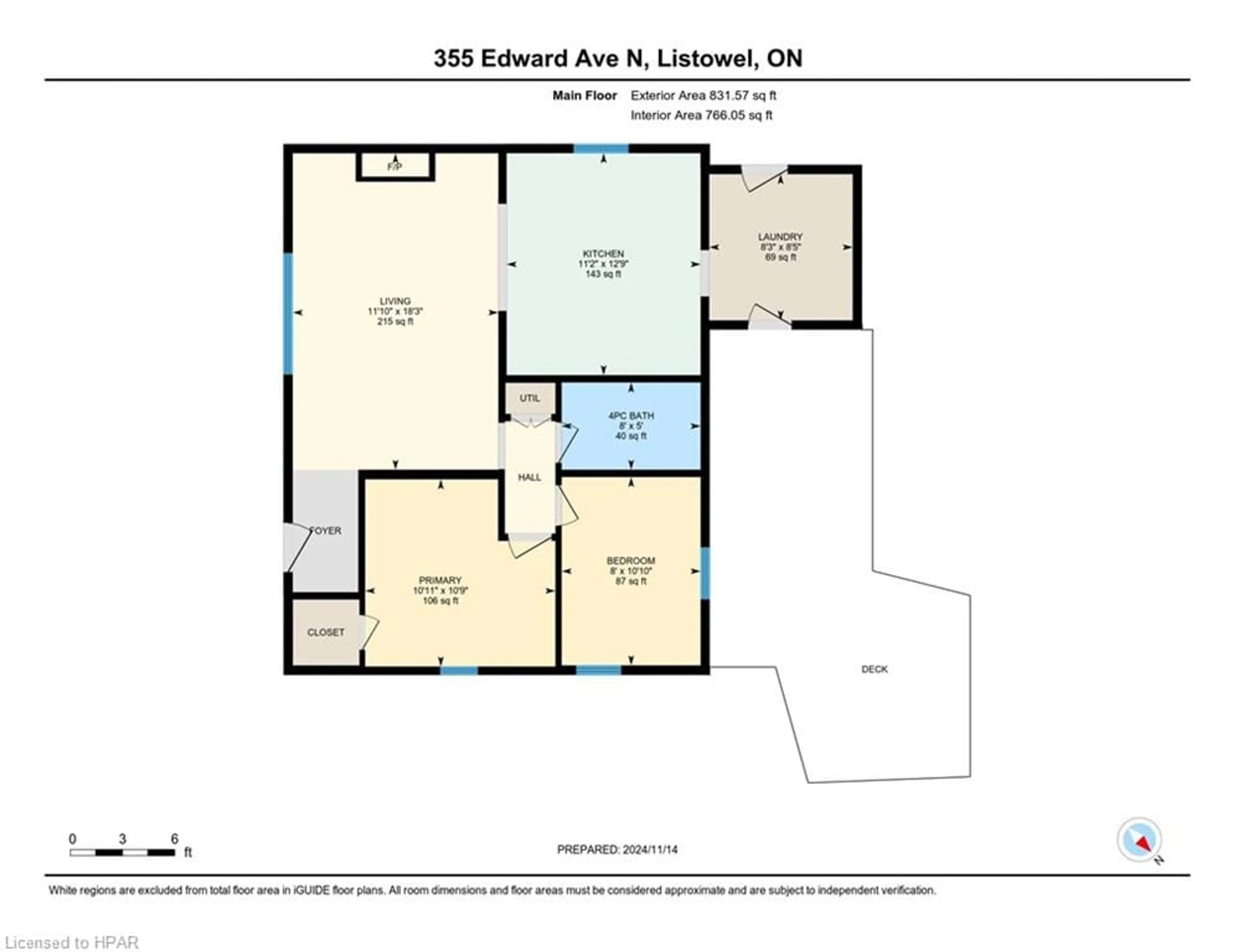 Floor plan for 355 Edward Ave, Listowel Ontario N4W 1T4