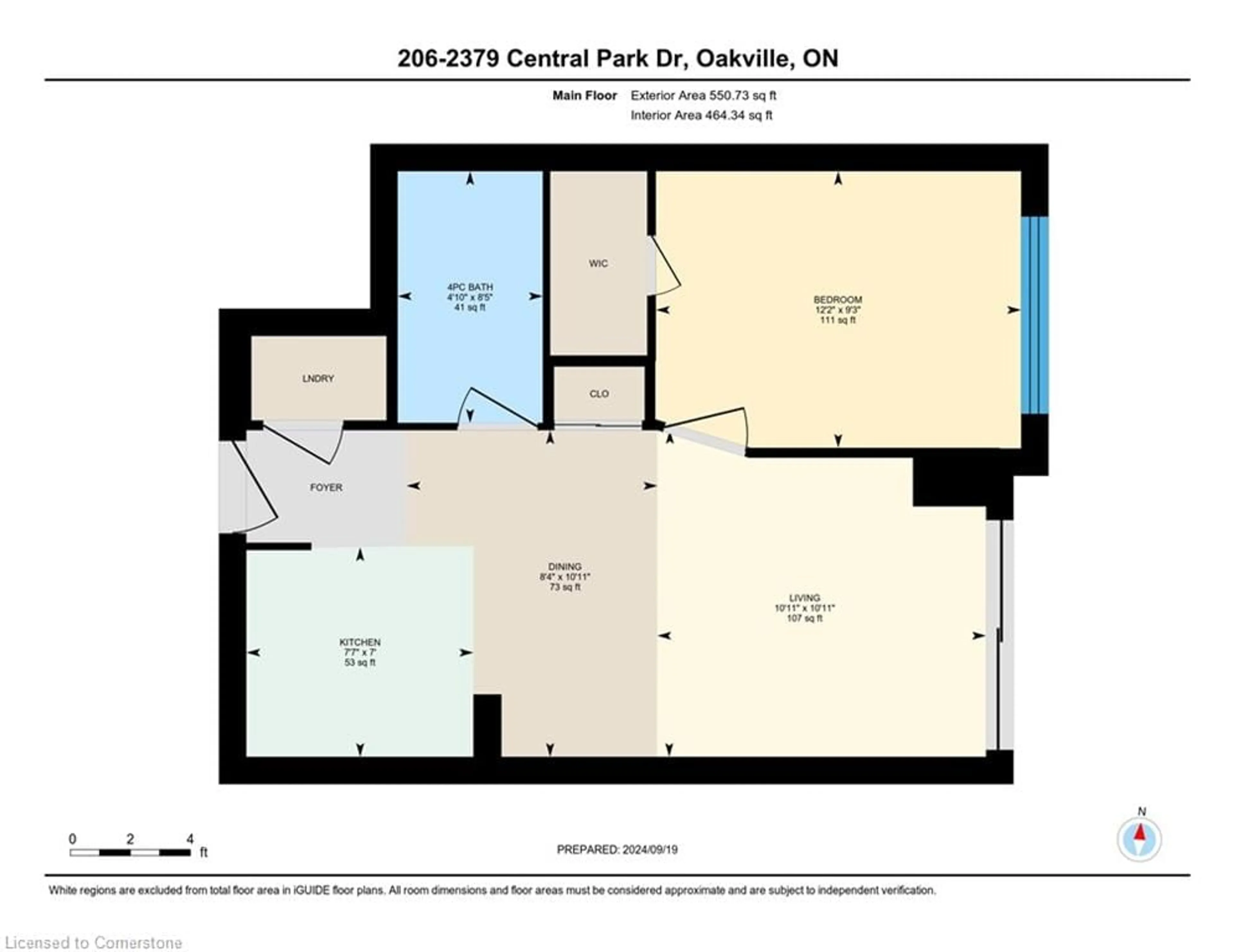 Floor plan for 2379 Central Park Dr #206, Oakville Ontario L6H 0E3