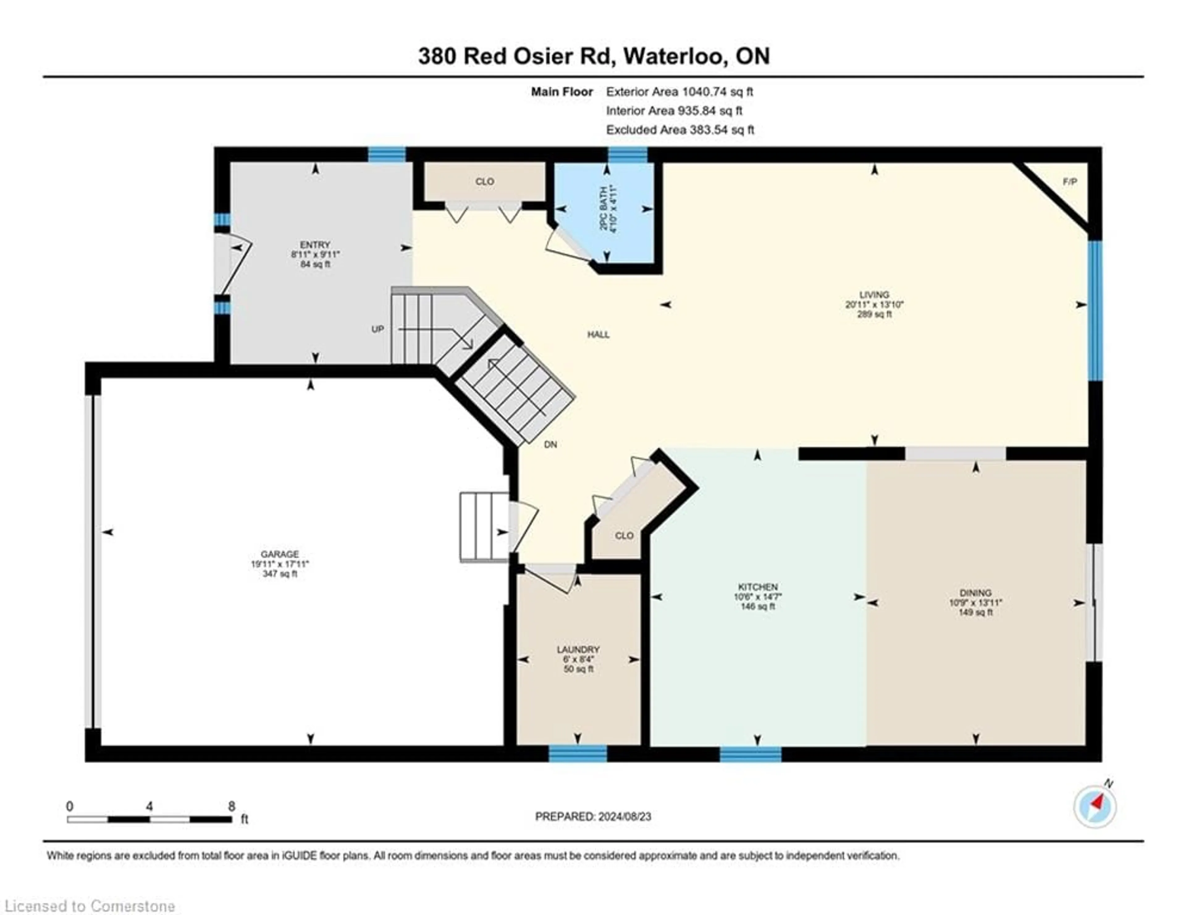 Floor plan for 380 Red Osier Rd, Waterloo Ontario N2V 2W1