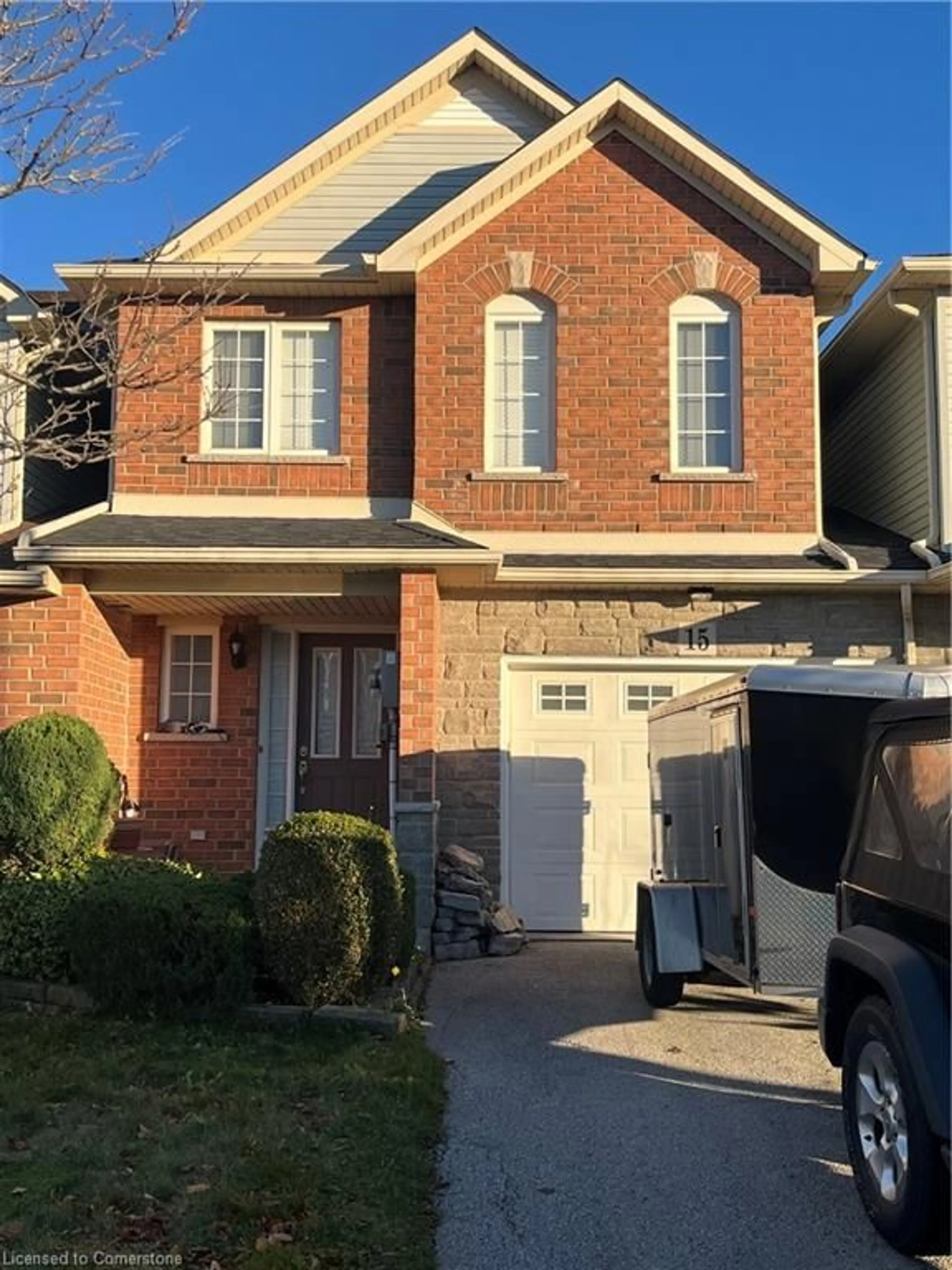 Home with brick exterior material for 15 Southside Pl, Hamilton Ontario L9C 7W4