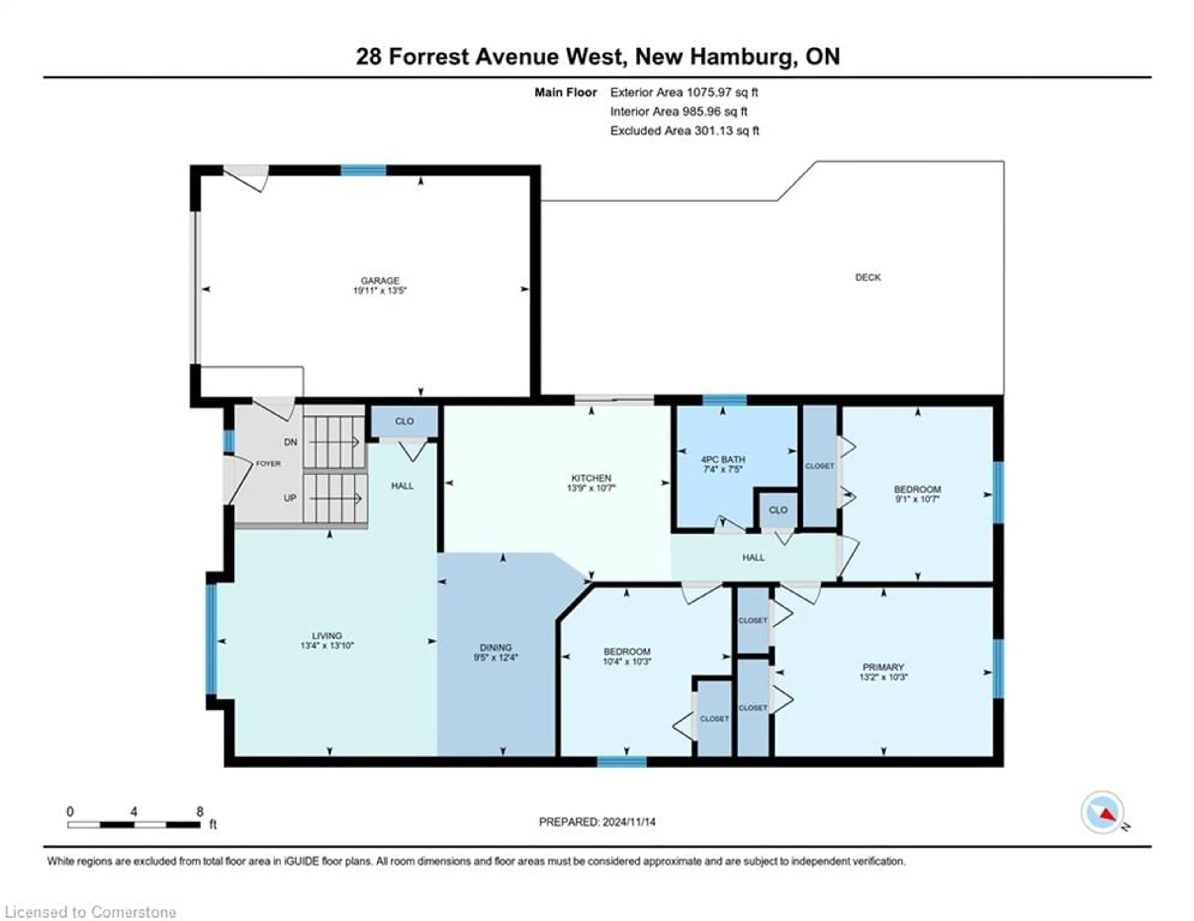 Floor plan for 28 Forrest Ave, New Hamburg Ontario N3A 1Y1