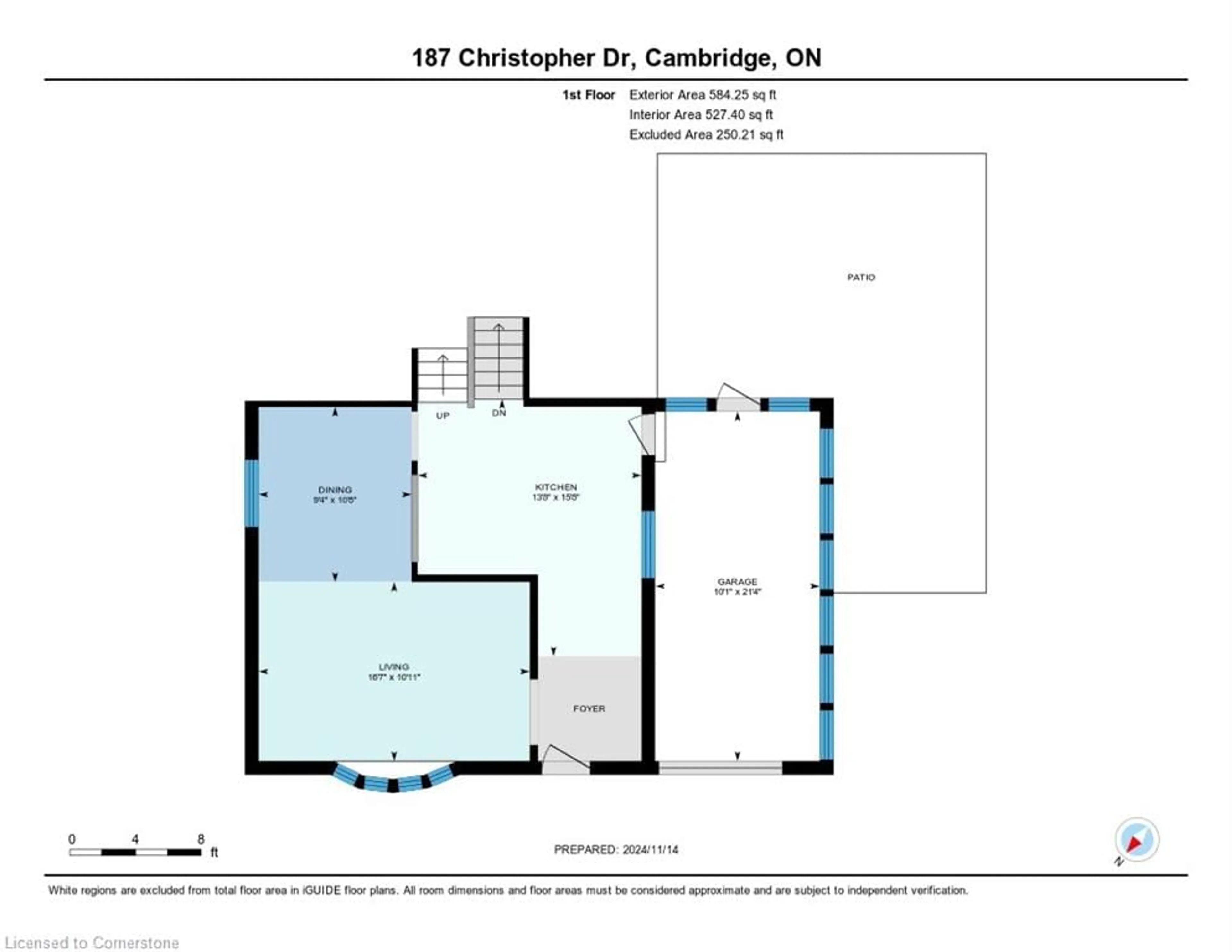 Floor plan for 187 Christopher Dr, Cambridge Ontario N1R 4S5